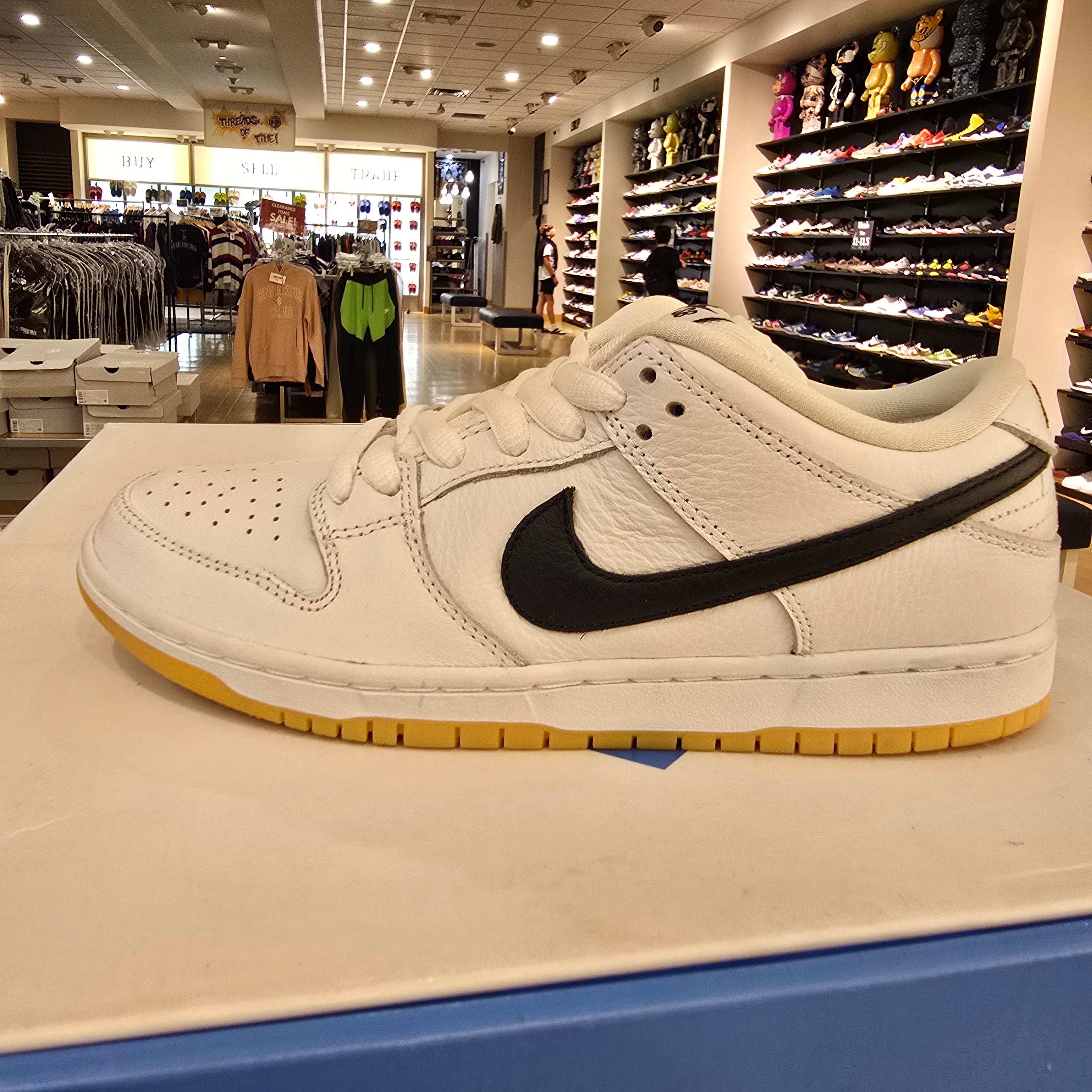 Nike SB Dunk Low Pro White Gum SZ 7.5