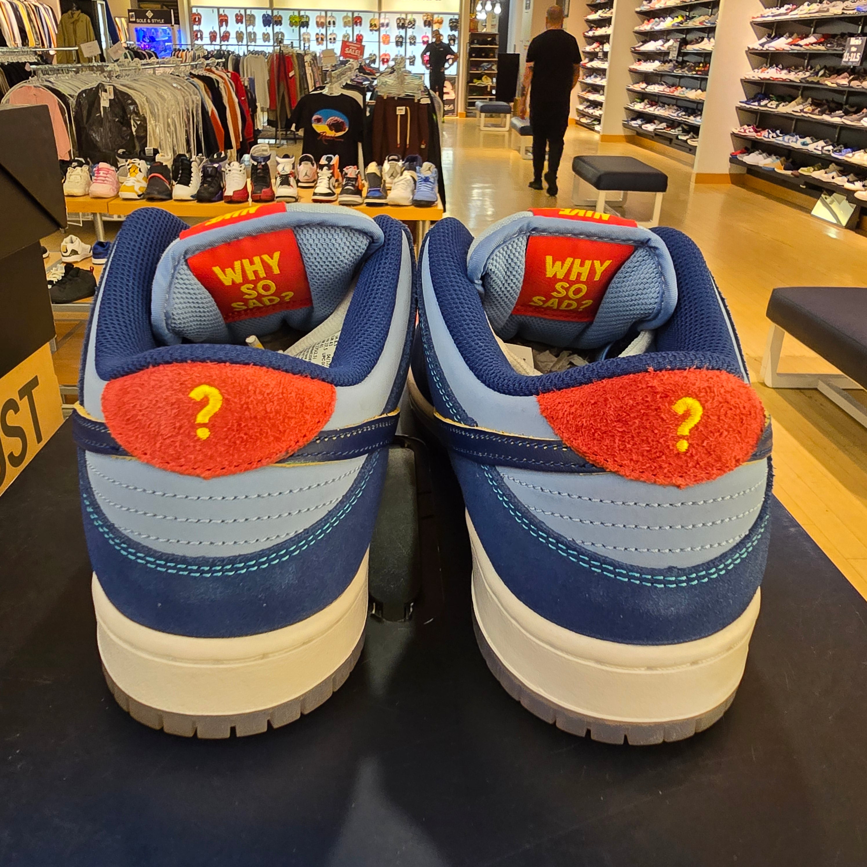 Nike SB Dunk Low Pro Why So Sad? SZ 9.5 USED