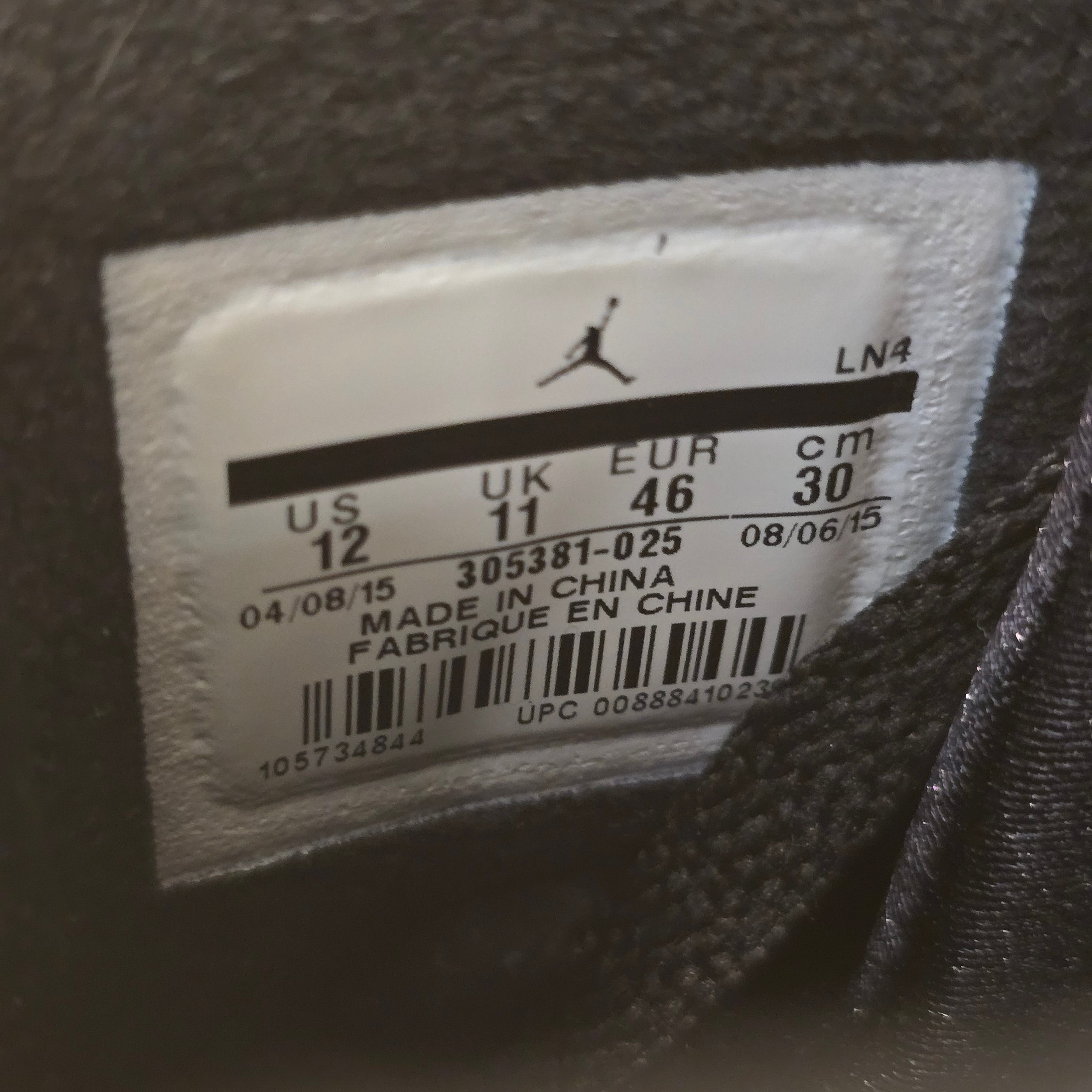 Jordan 8 Retro Aqua (2015) SZ 12 USED