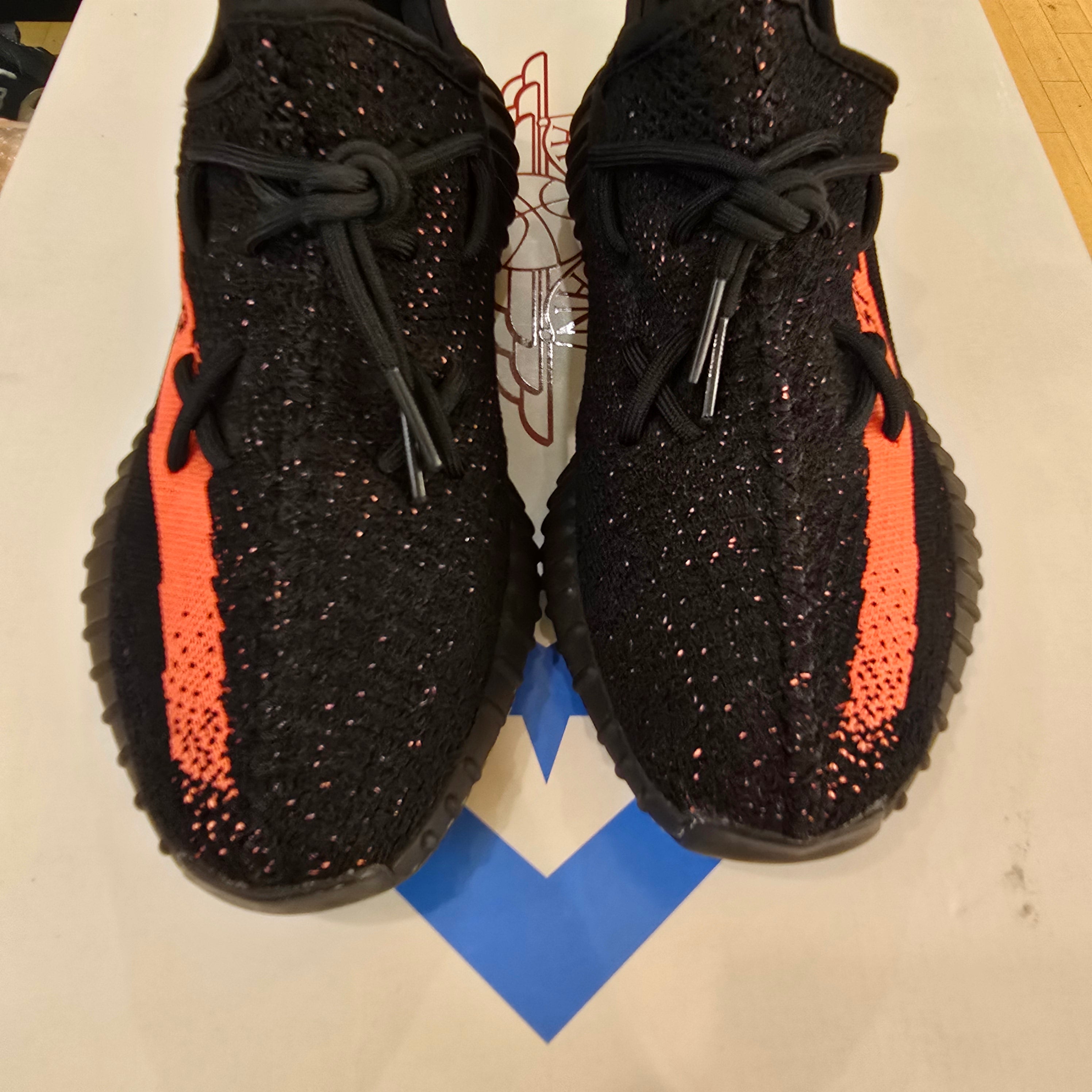 Adidas Yeezy Boost 350 V2 Core Black Red SZ 8.5 USED NO BOX