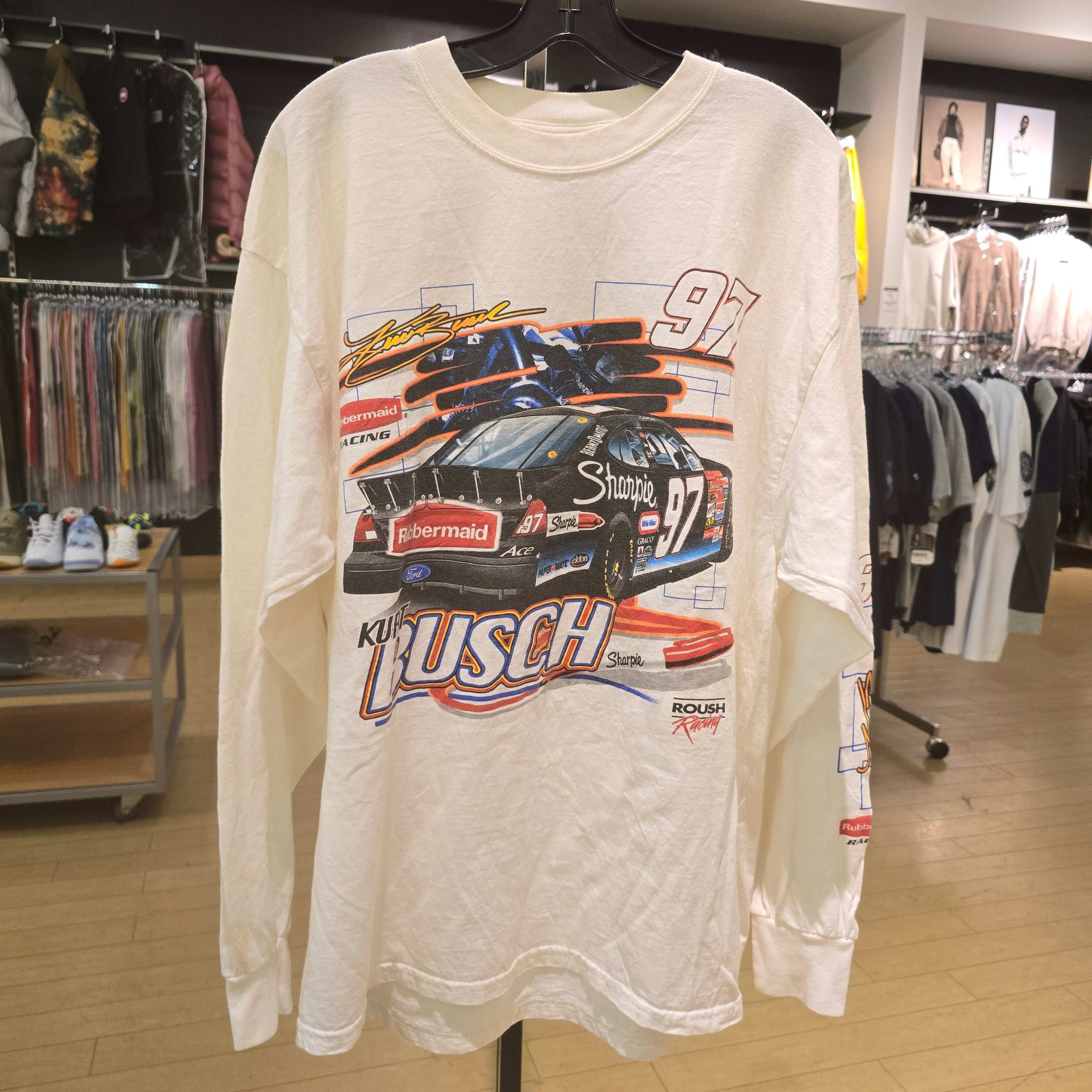 Y2K Kurt Busch Sharpie Nascar Tee L/S Size XL