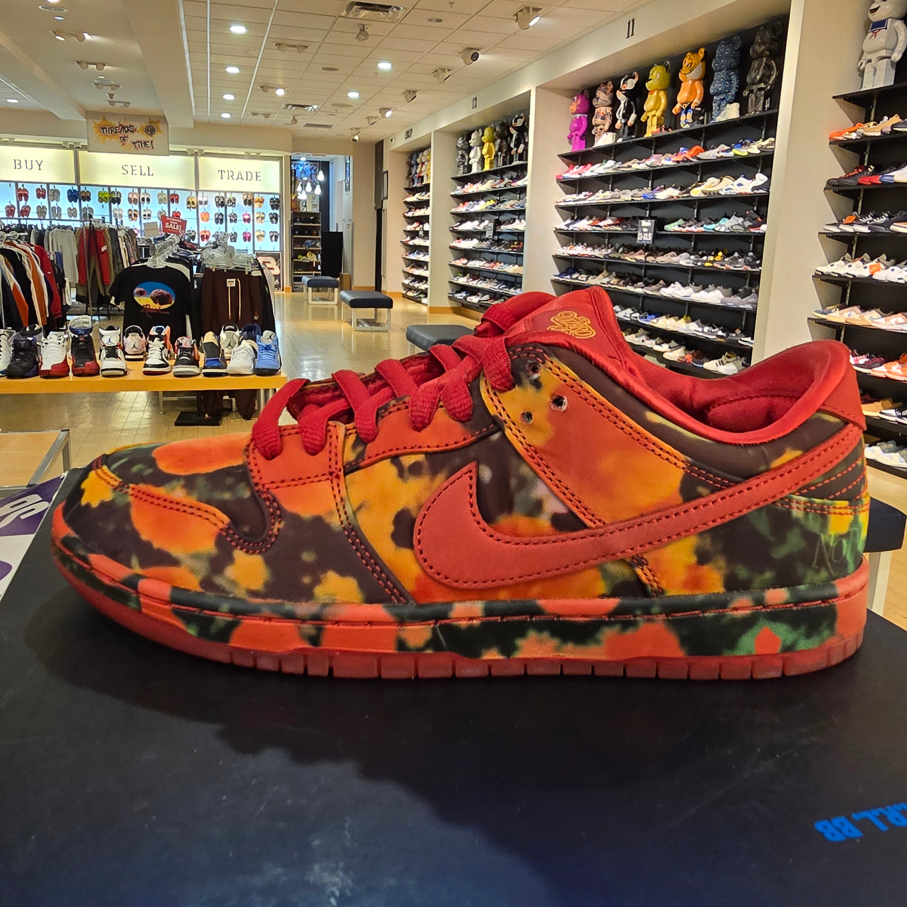 Nike SB Dunk Low Wizard Of Oz Poppy Field SZ 9 USED