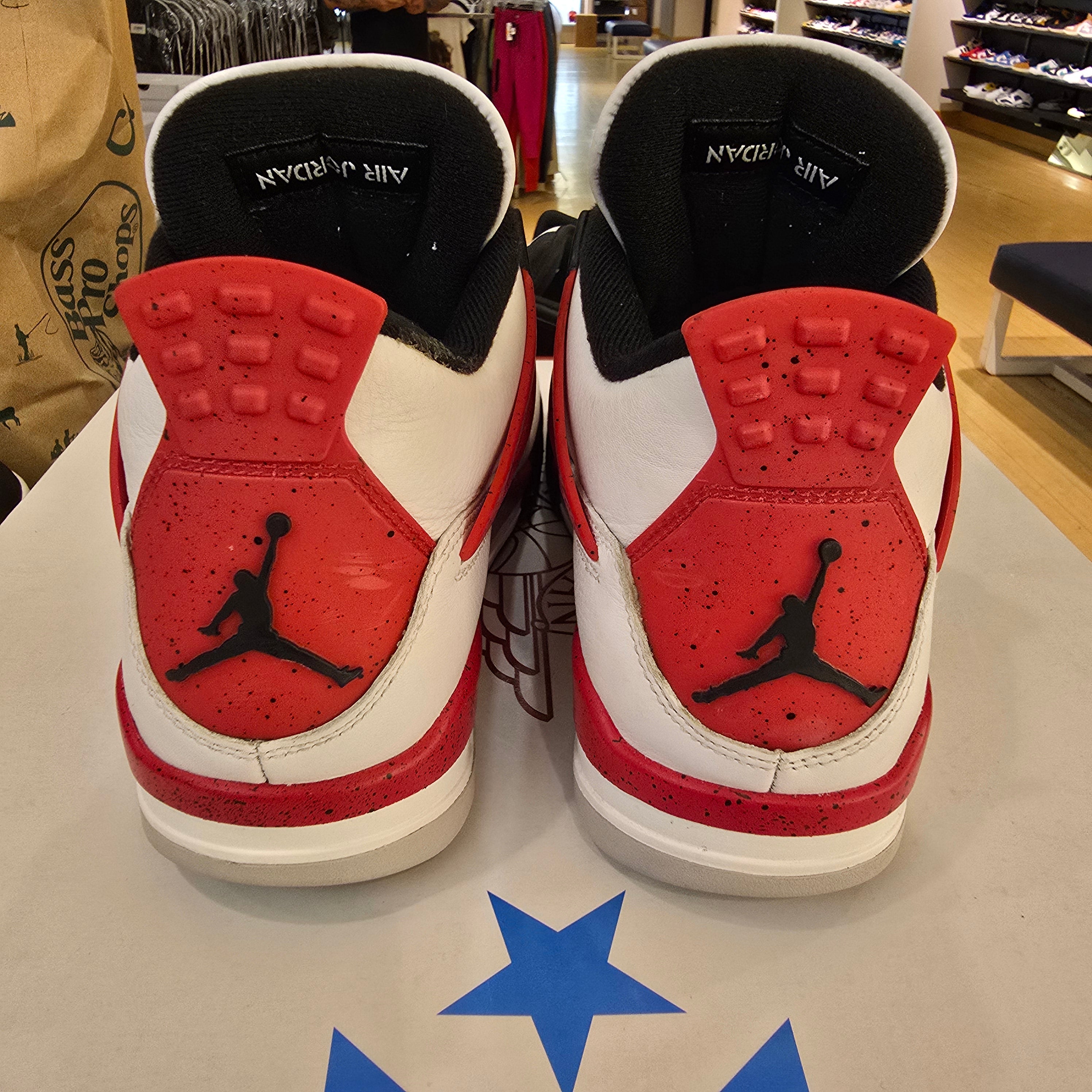 Jordan 4 Retro Red Cement SZ 9 USED