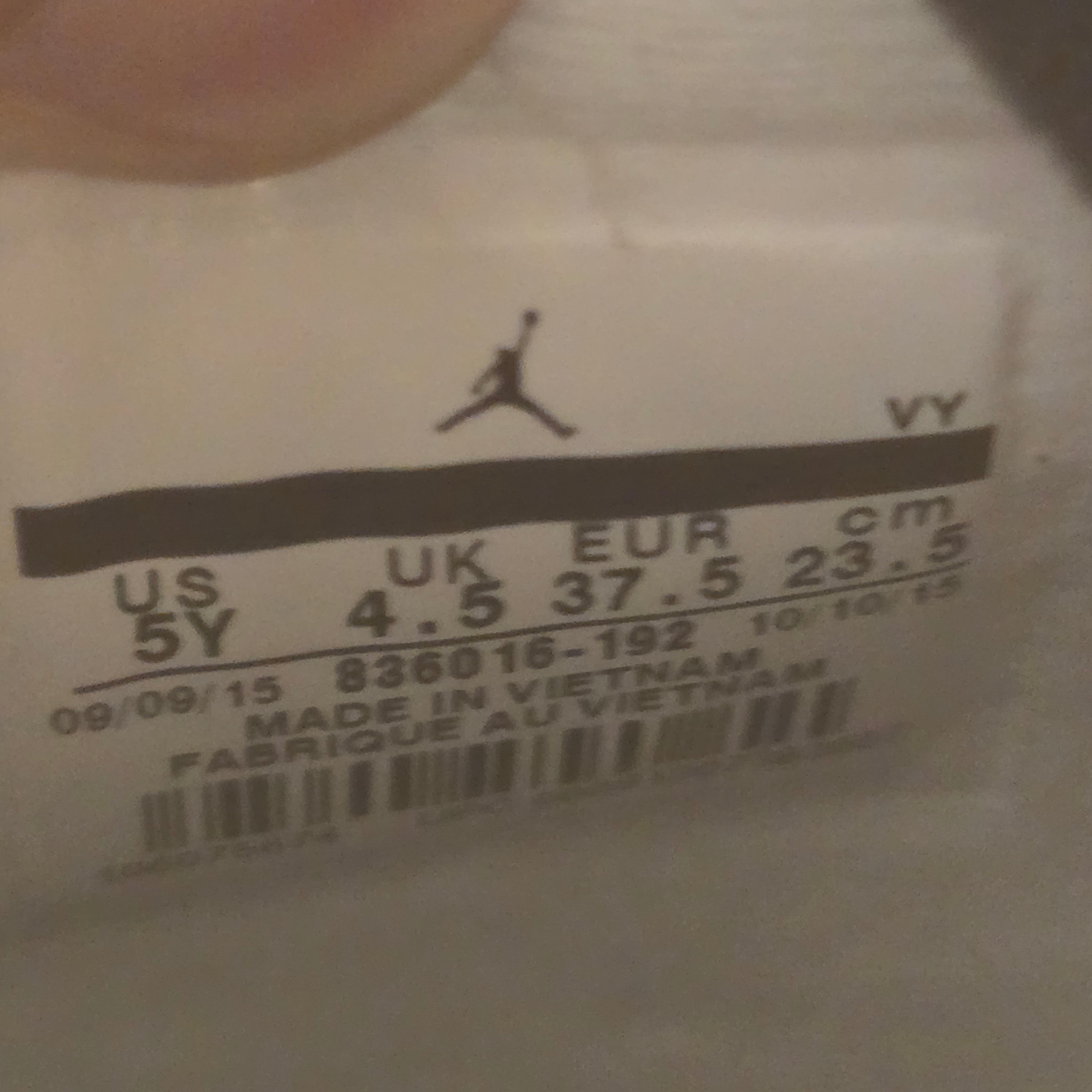 Jordan 4 Retro White Cement (2016) (GS) SZ 5Y