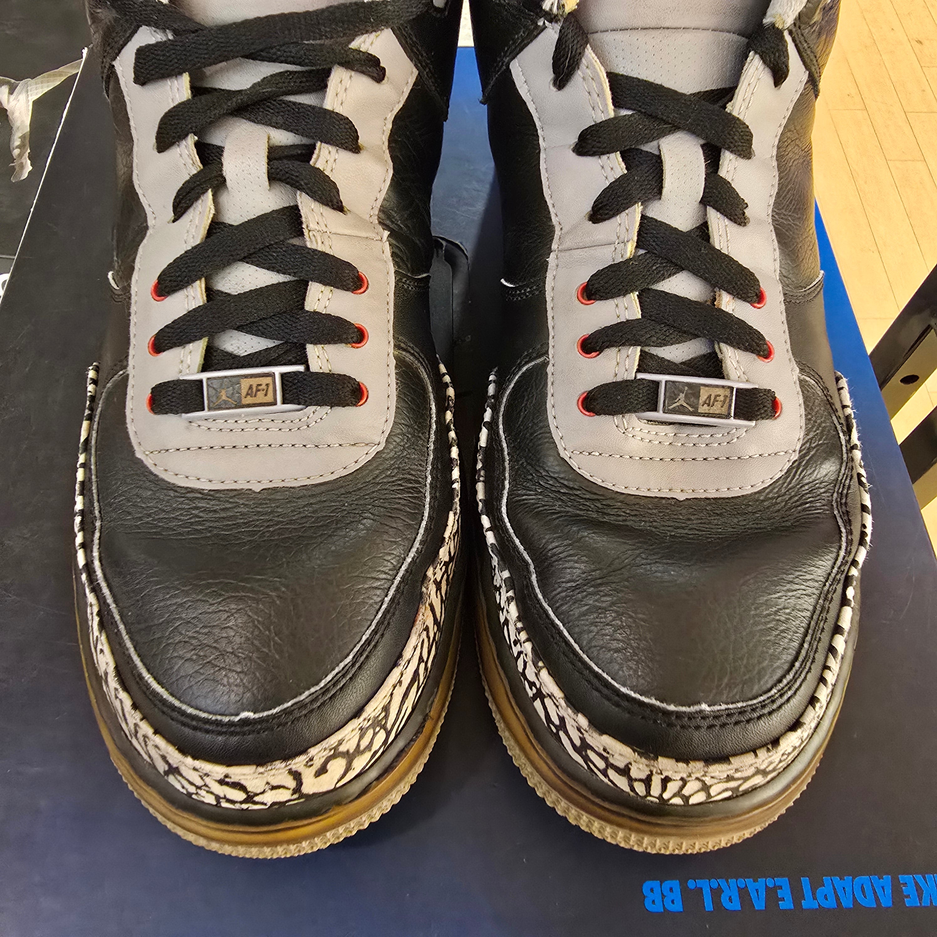 Jordan Fusion 3 Black Cement (2008) SZ 12 USED