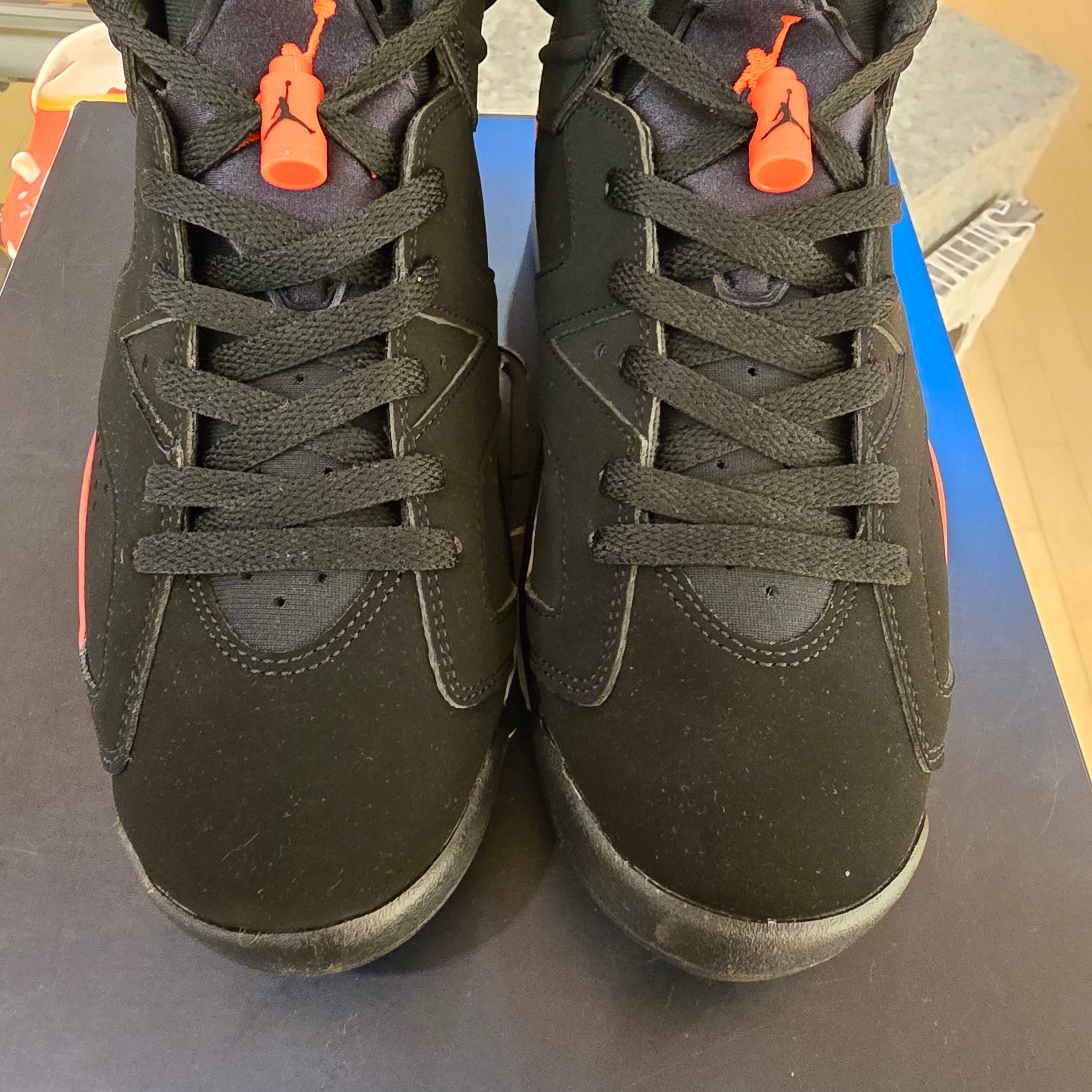 Jordan 6 Retro Infrared Salesman SZ 9 USED MISSING LID