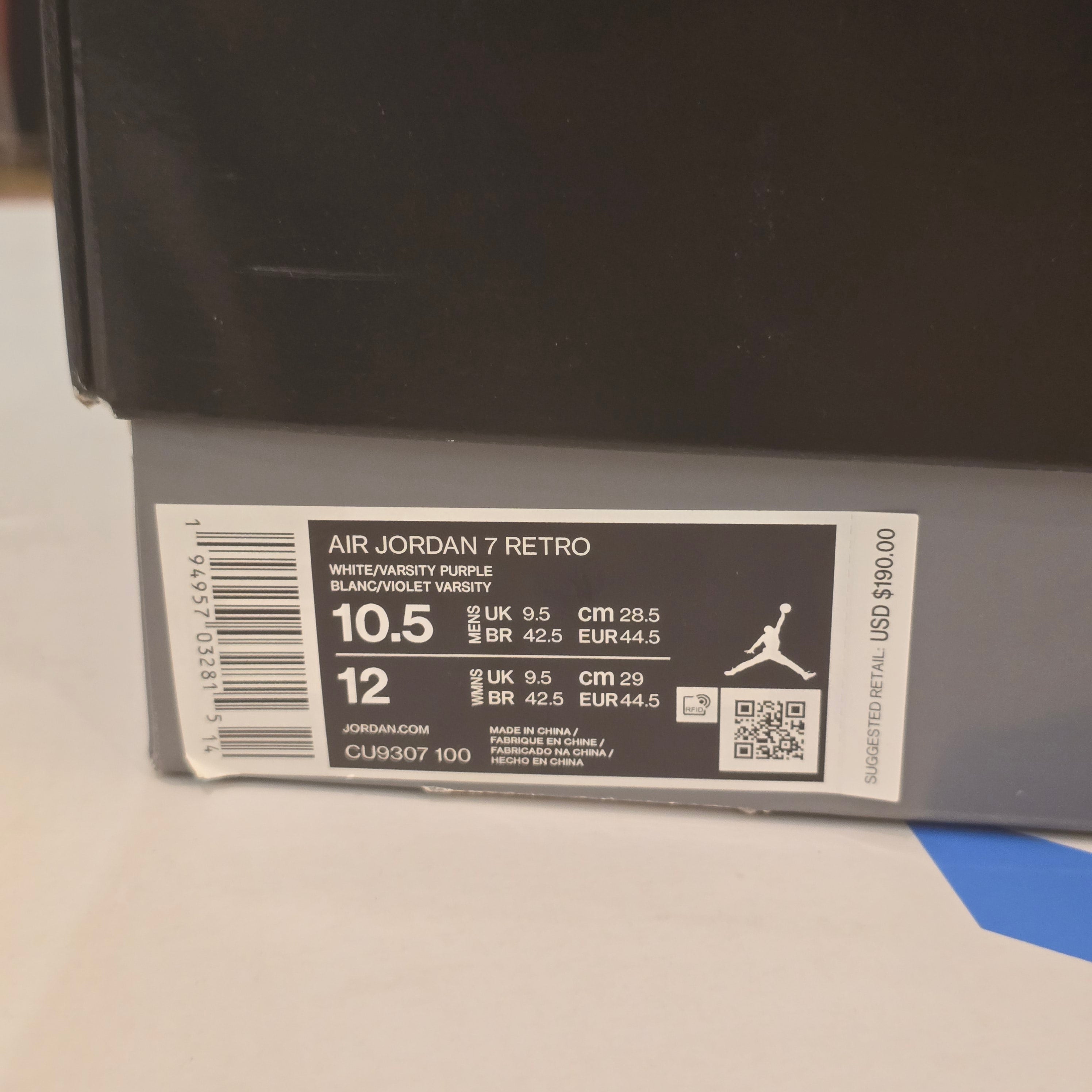 Jordan 7 Retro Flint (2021) SZ 10.5 USED
