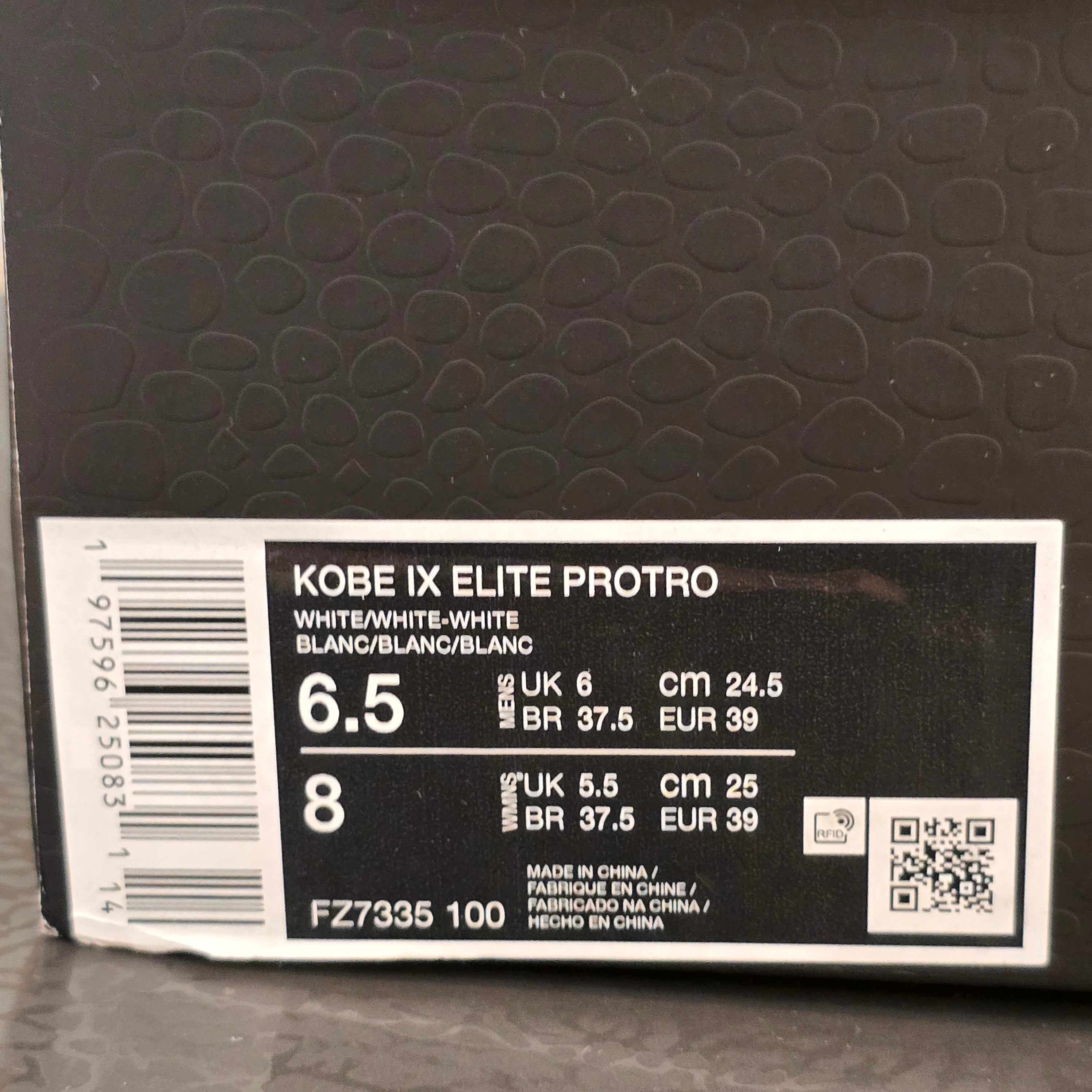 Nike Kobe 9 Elite Protro Halo SZ 6.5