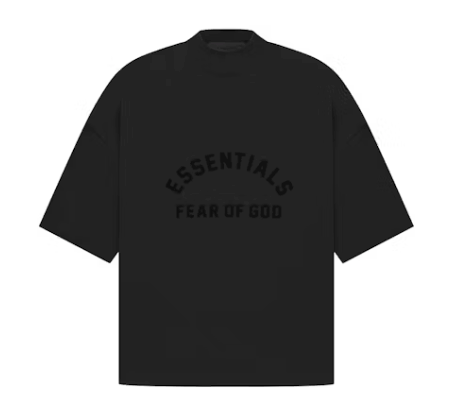 Fear of God Essentials Arch Logo Tee Jet Black
