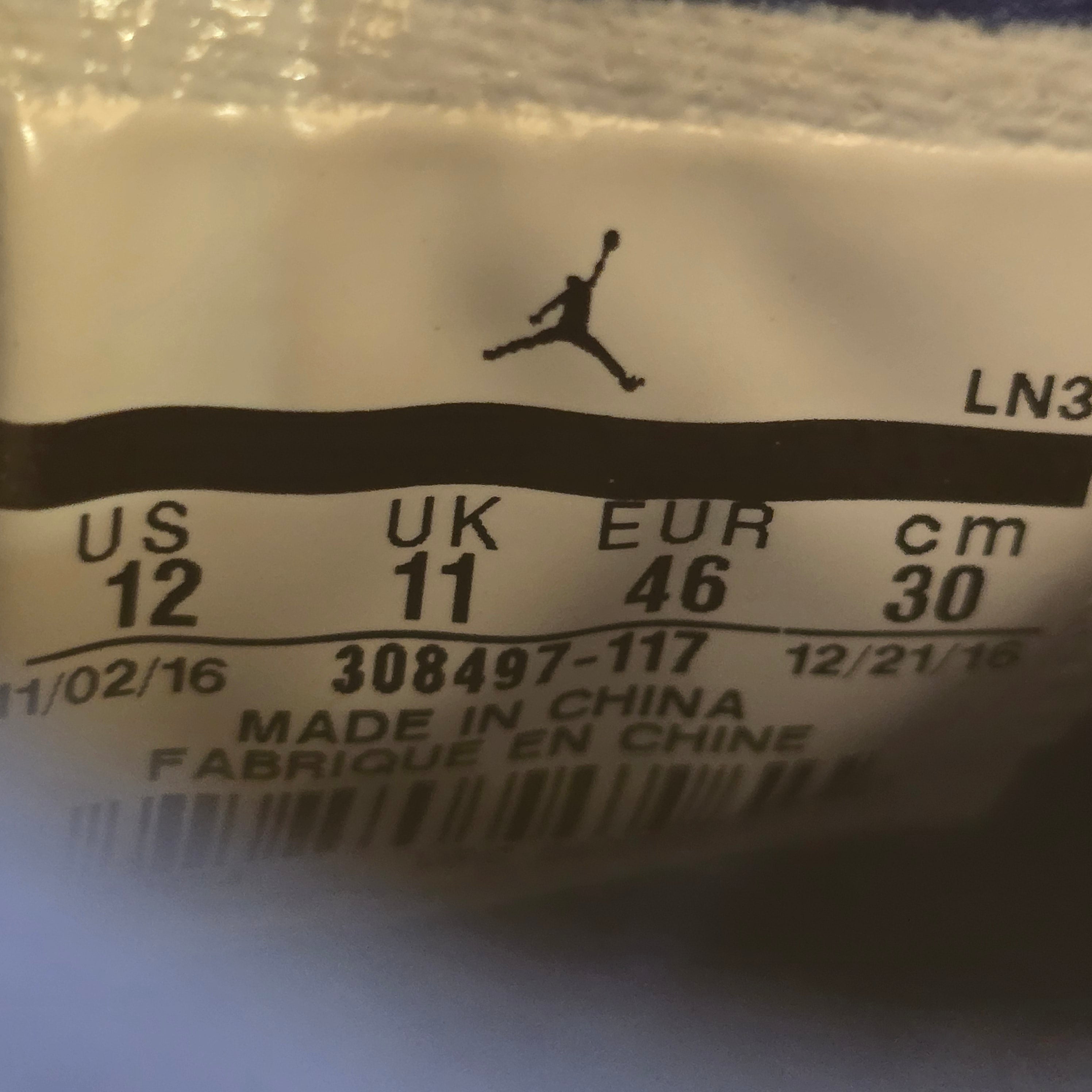 Jordan 4 Retro Motorsports (2017) SZ 12 USED NO BOX