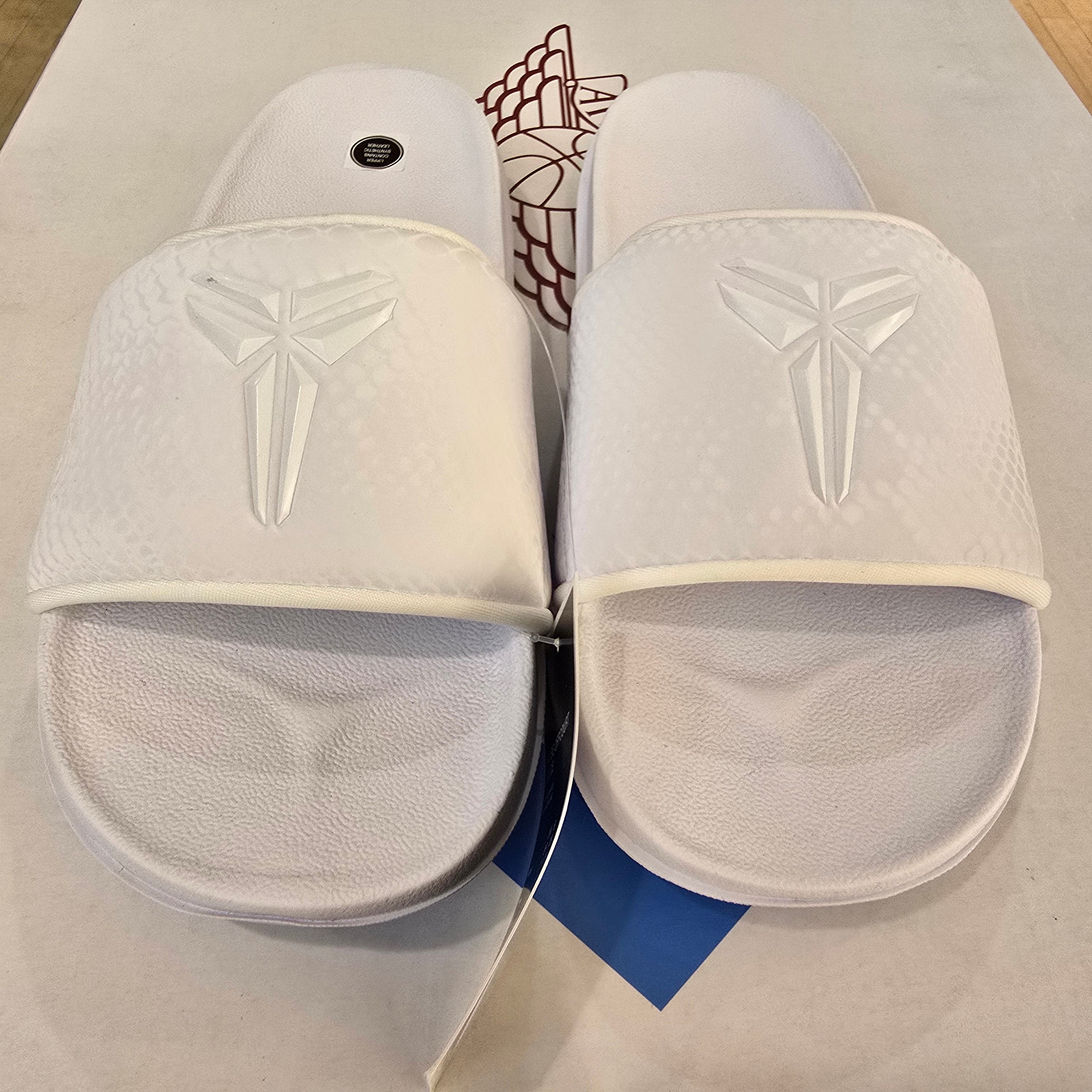 Nike Kobe Offcourt Slide Triple White SZ 7