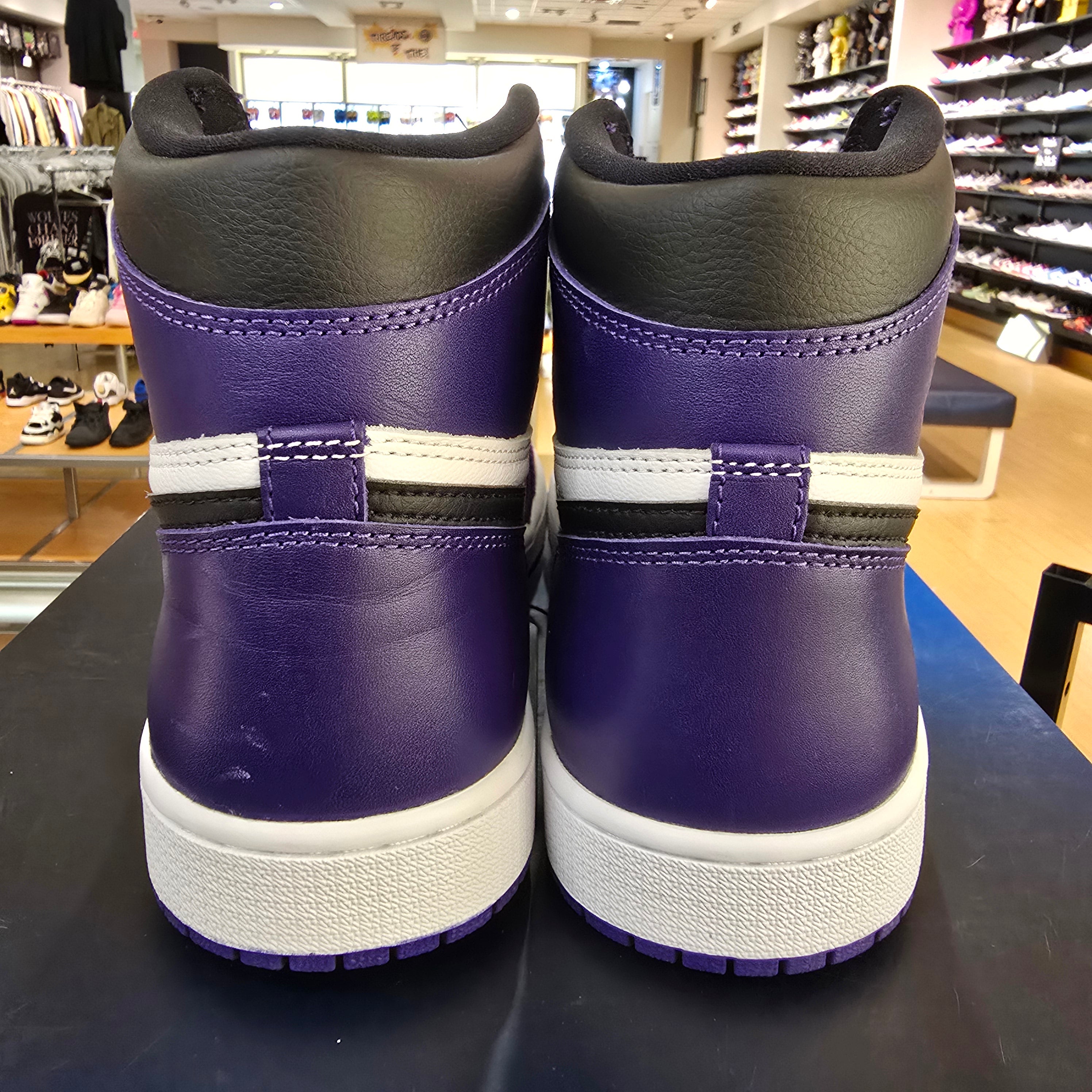 Jordan 1 Retro High Court Purple White SZ 12 USED