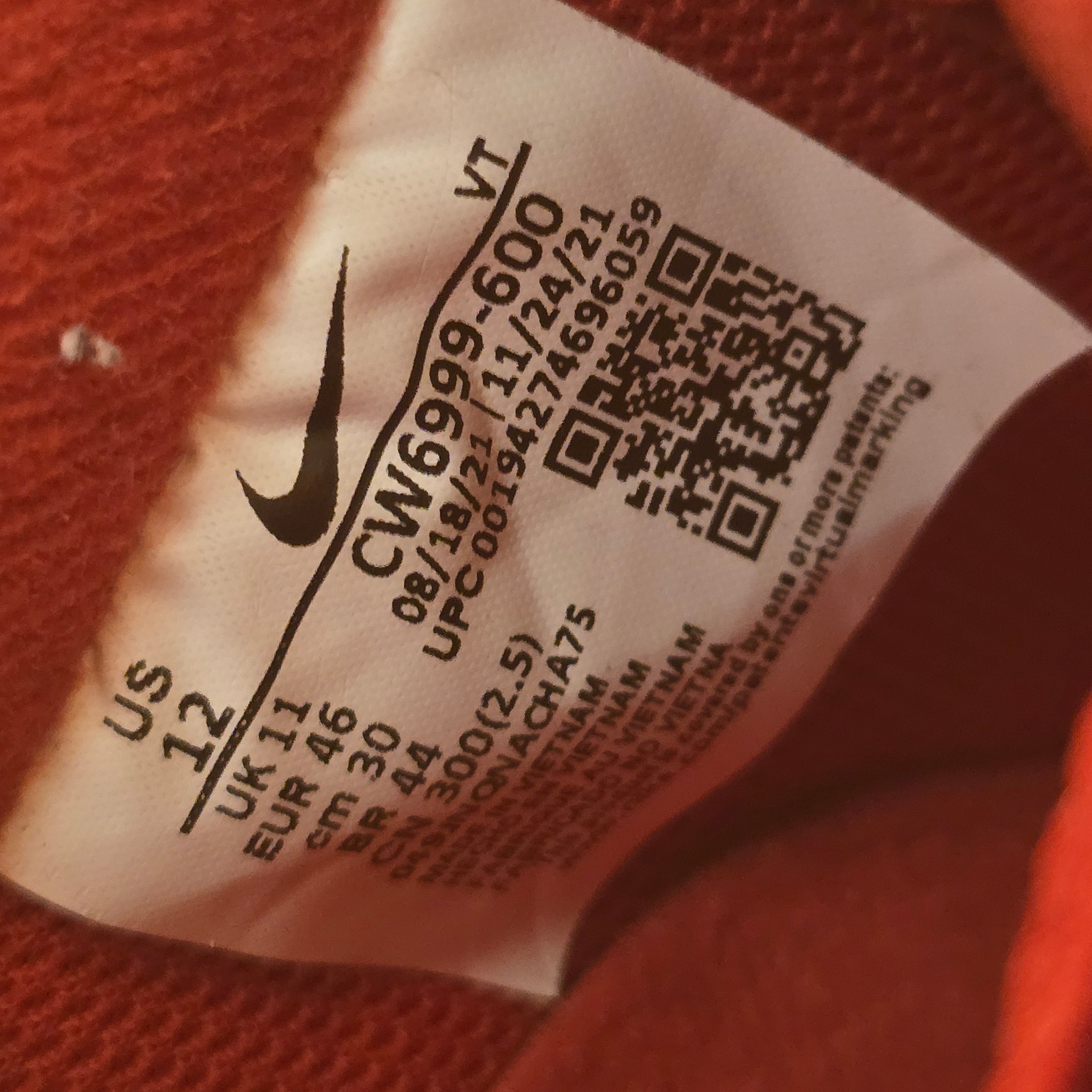 Nike Air Force 1 Low Triple Red SZ 12 USED NO BOX