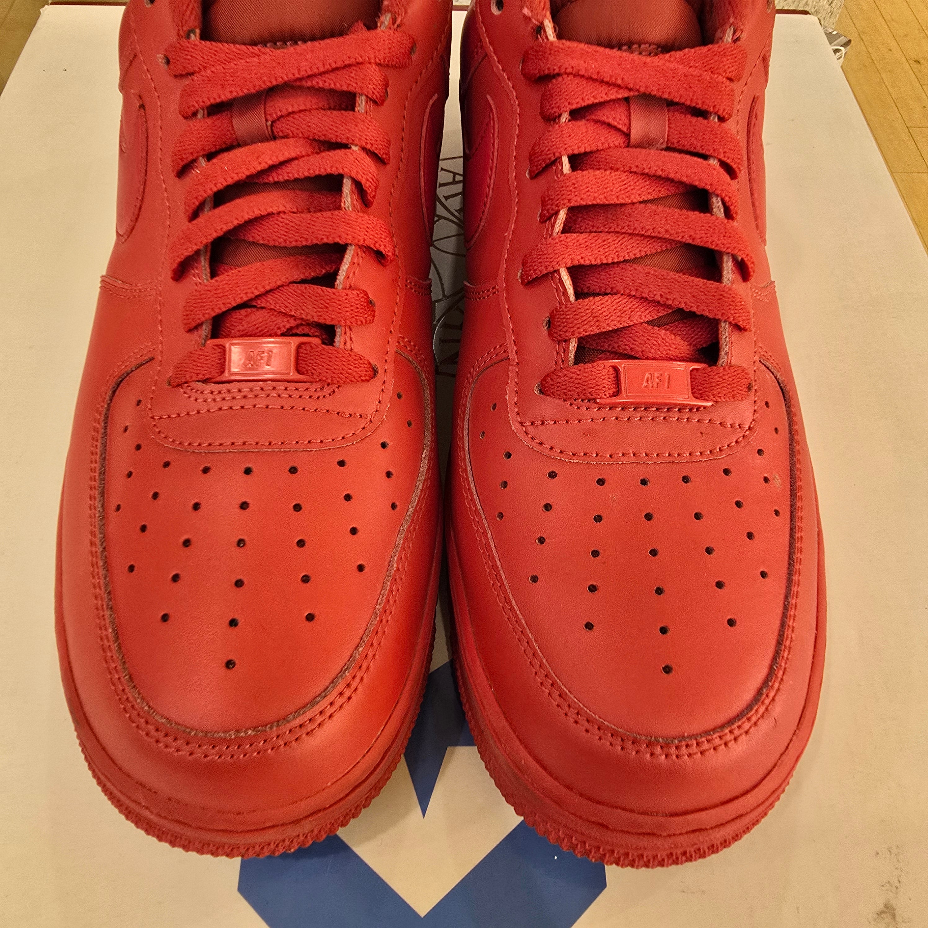 Nike Air Force 1 Low Triple Red SZ 12 USED NO BOX