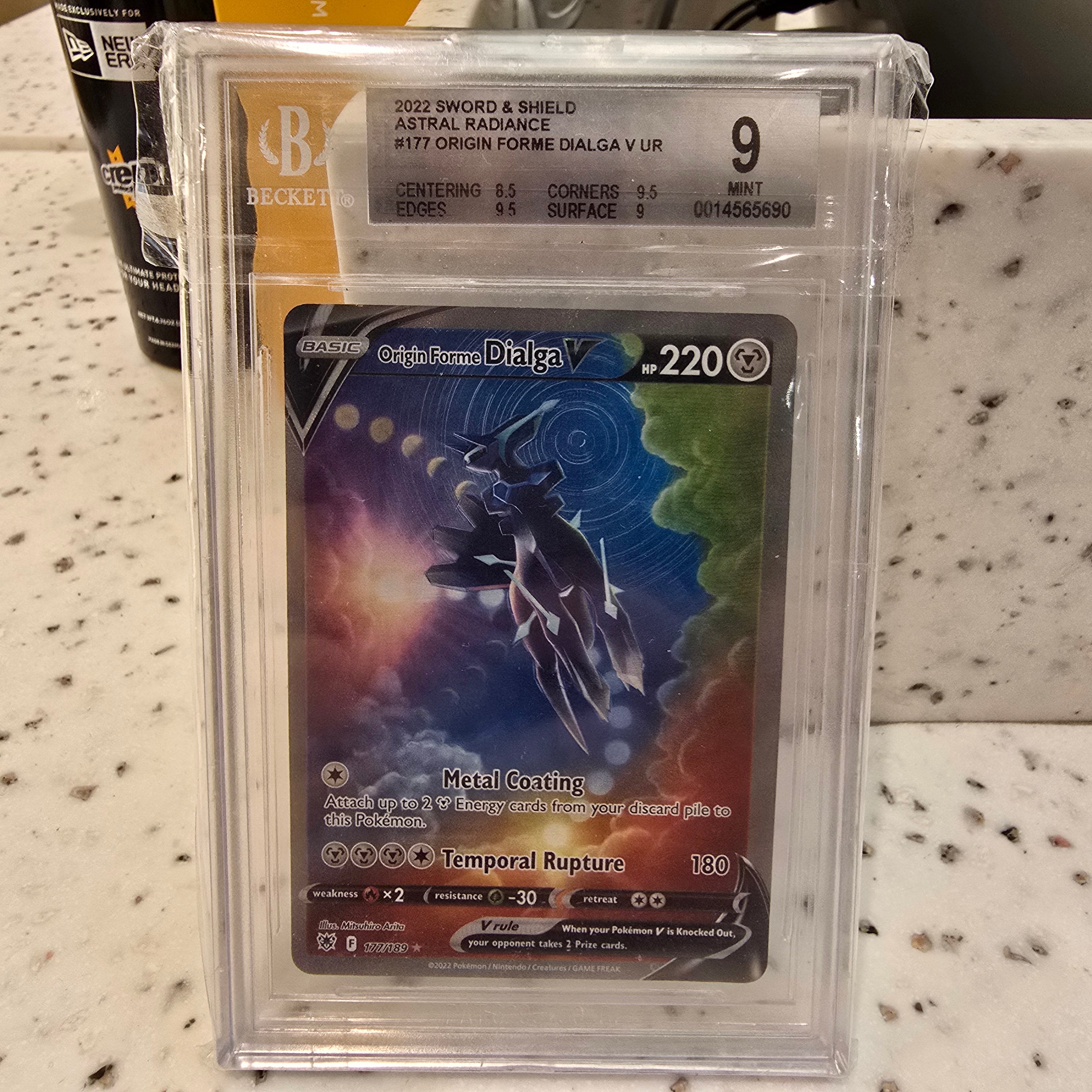 Origin Forme Dialga V UR Beckett 9 Mint