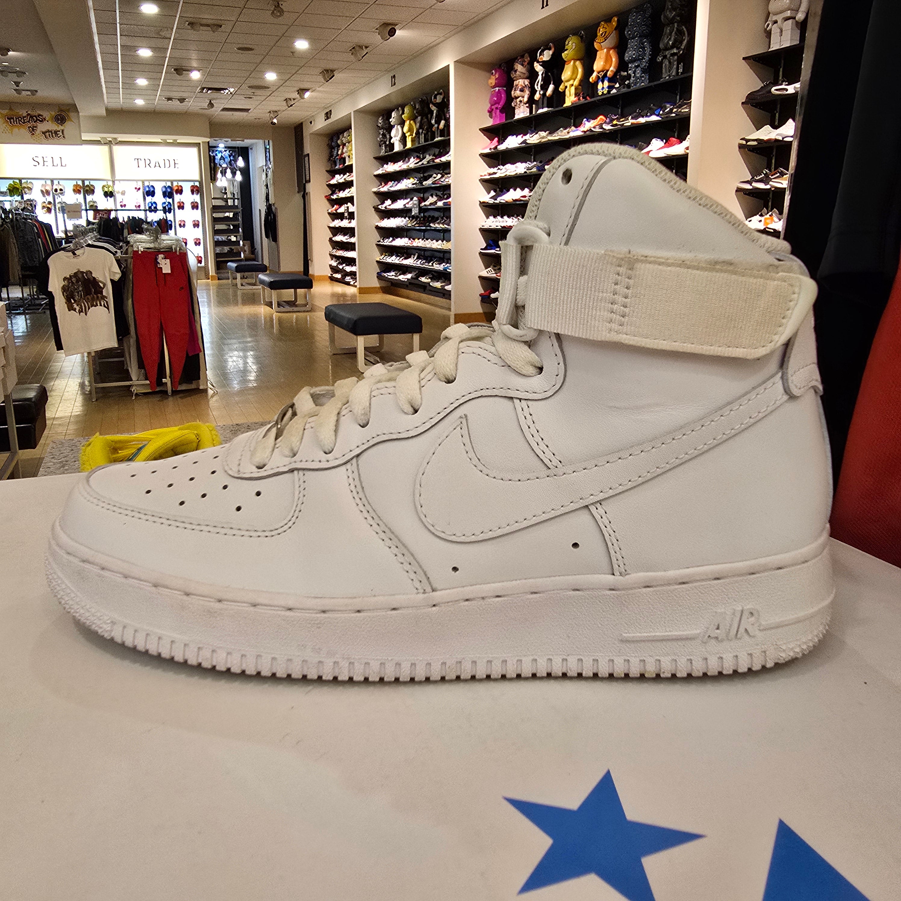 Nike Air Force 1 High White SZ 8.5 USED NO BOX