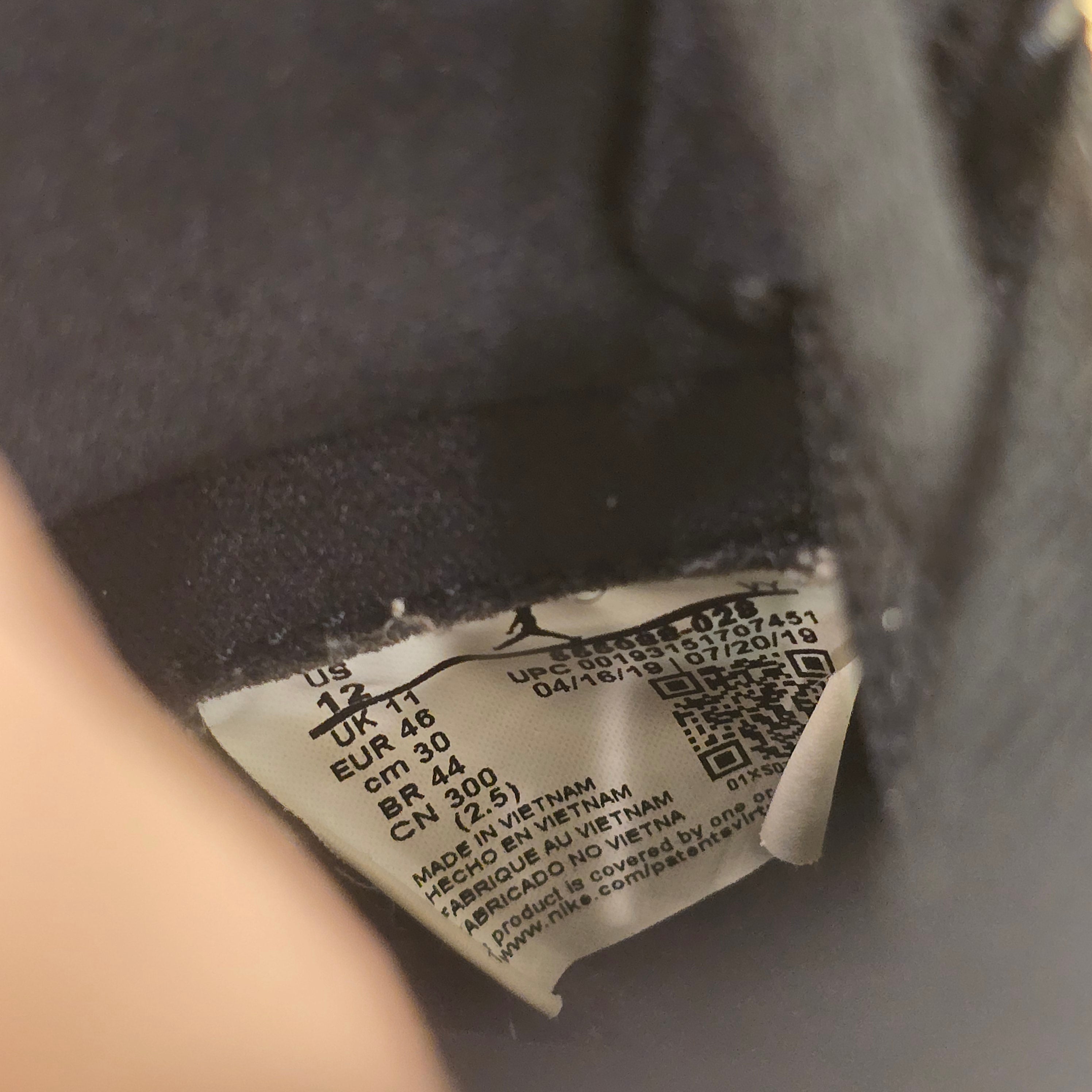 Air Jordan 1 Retro High Shattered Backboard 3.0 SZ 12 USED