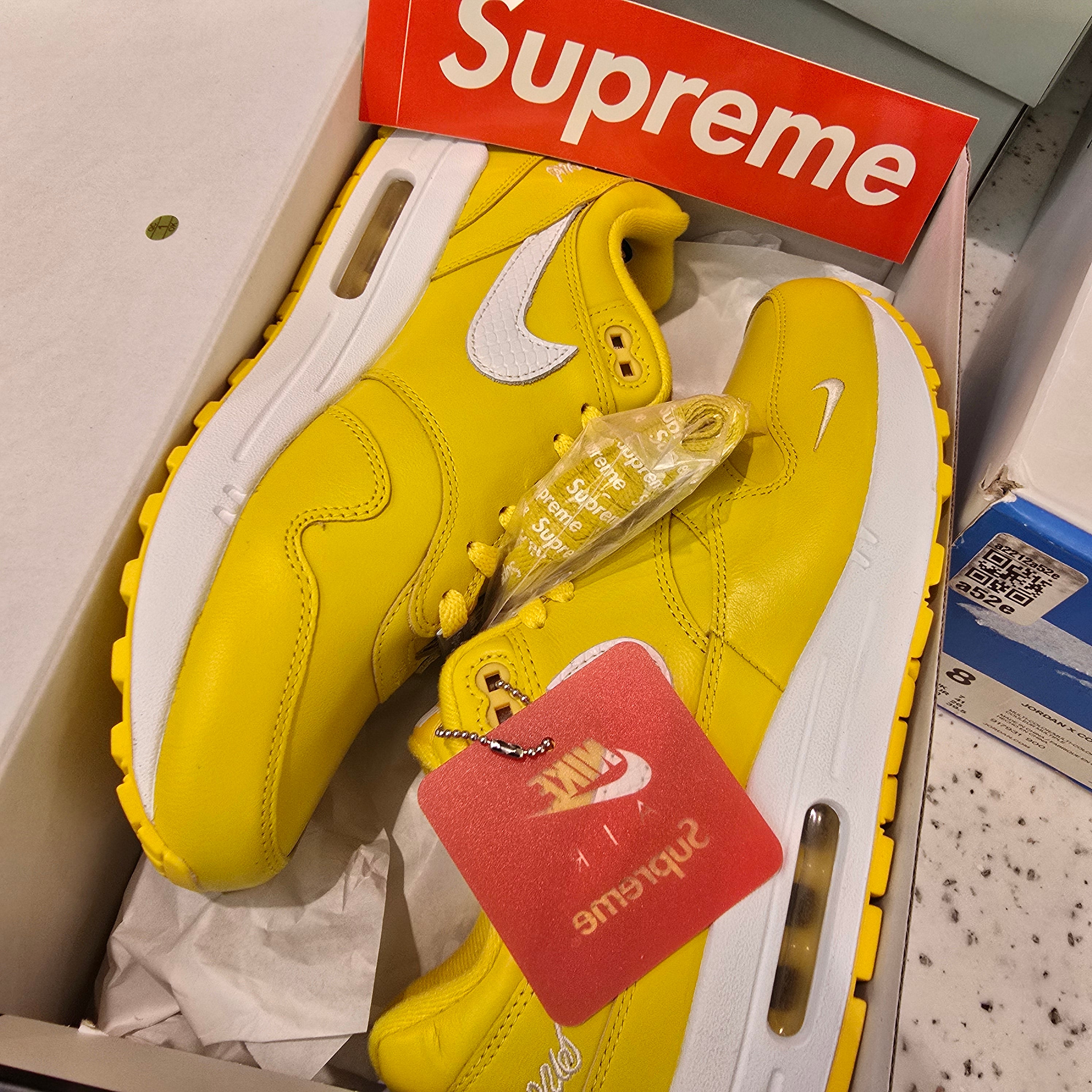Nike Air Max 1 '87 SP Supreme Speed Yellow SZ 8