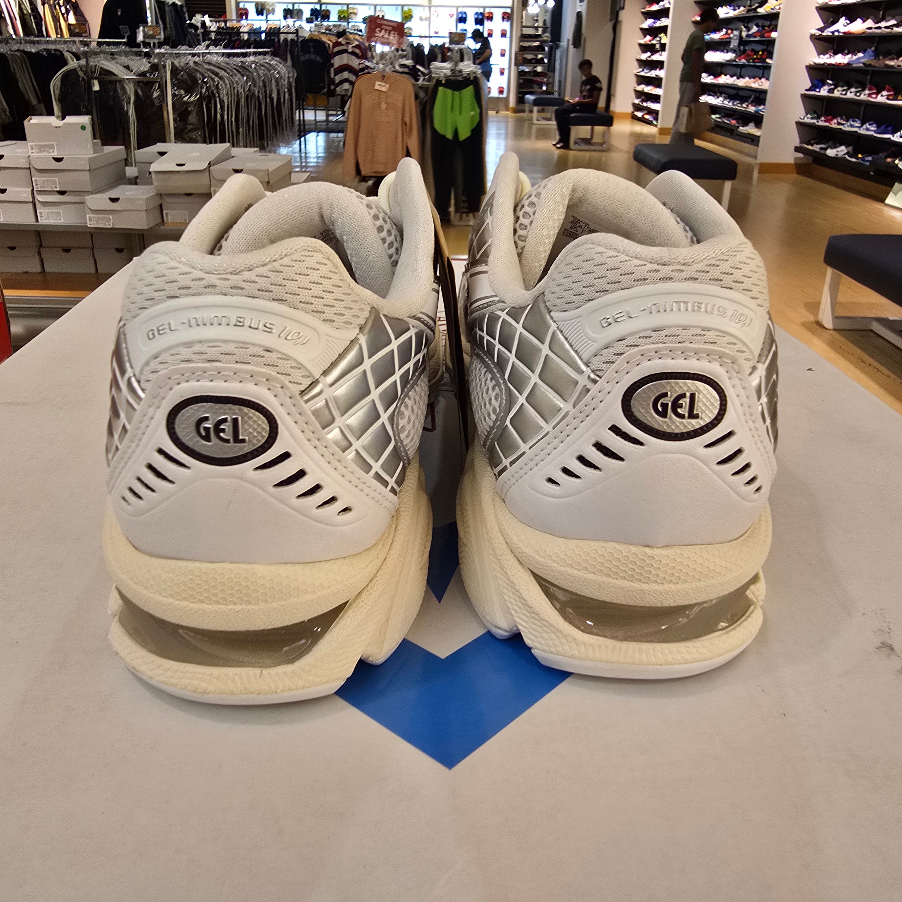 Asics Gel-Nimbus 10.1 White Pure Silver SZ 7.5