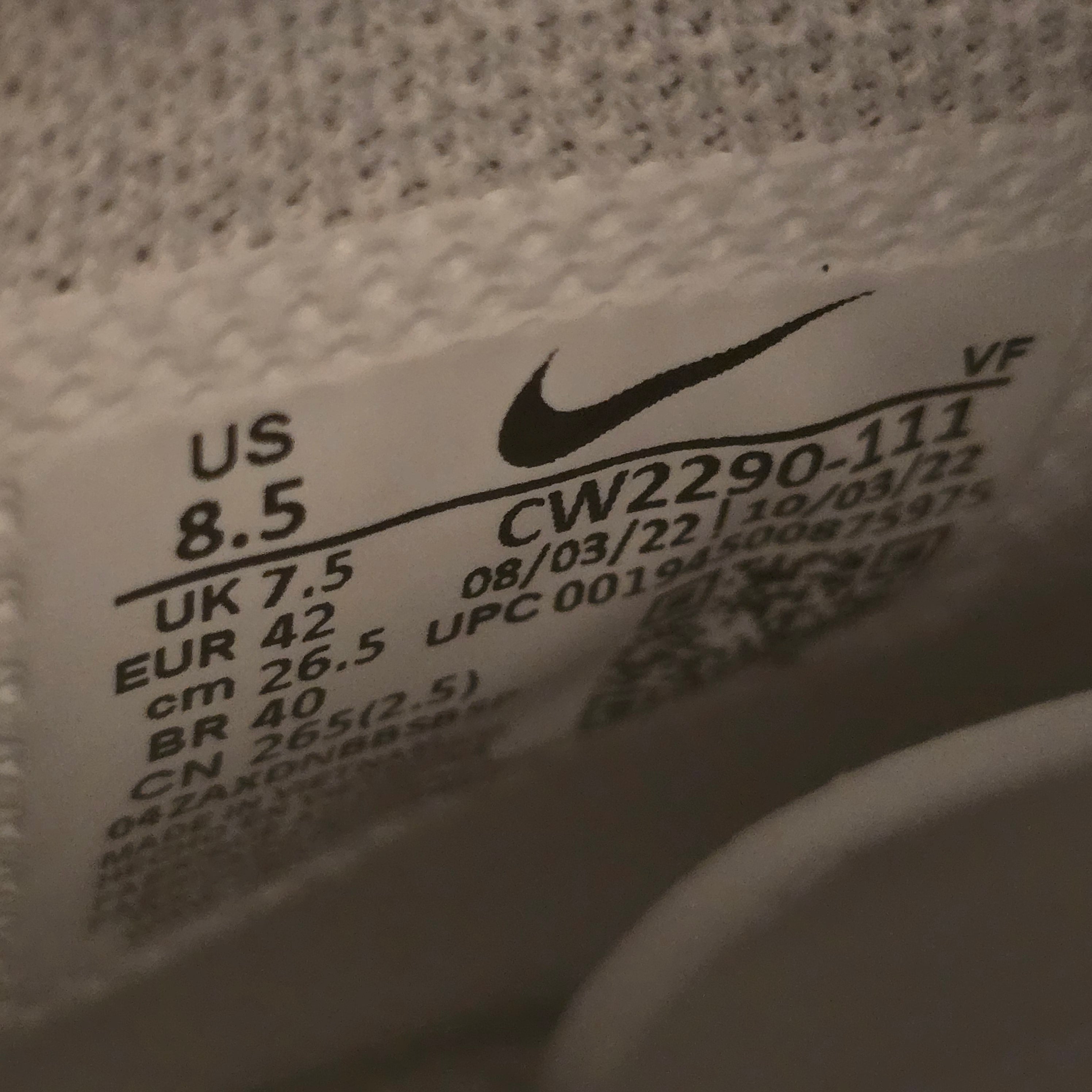 Nike Air Force 1 High White SZ 8.5 USED NO BOX