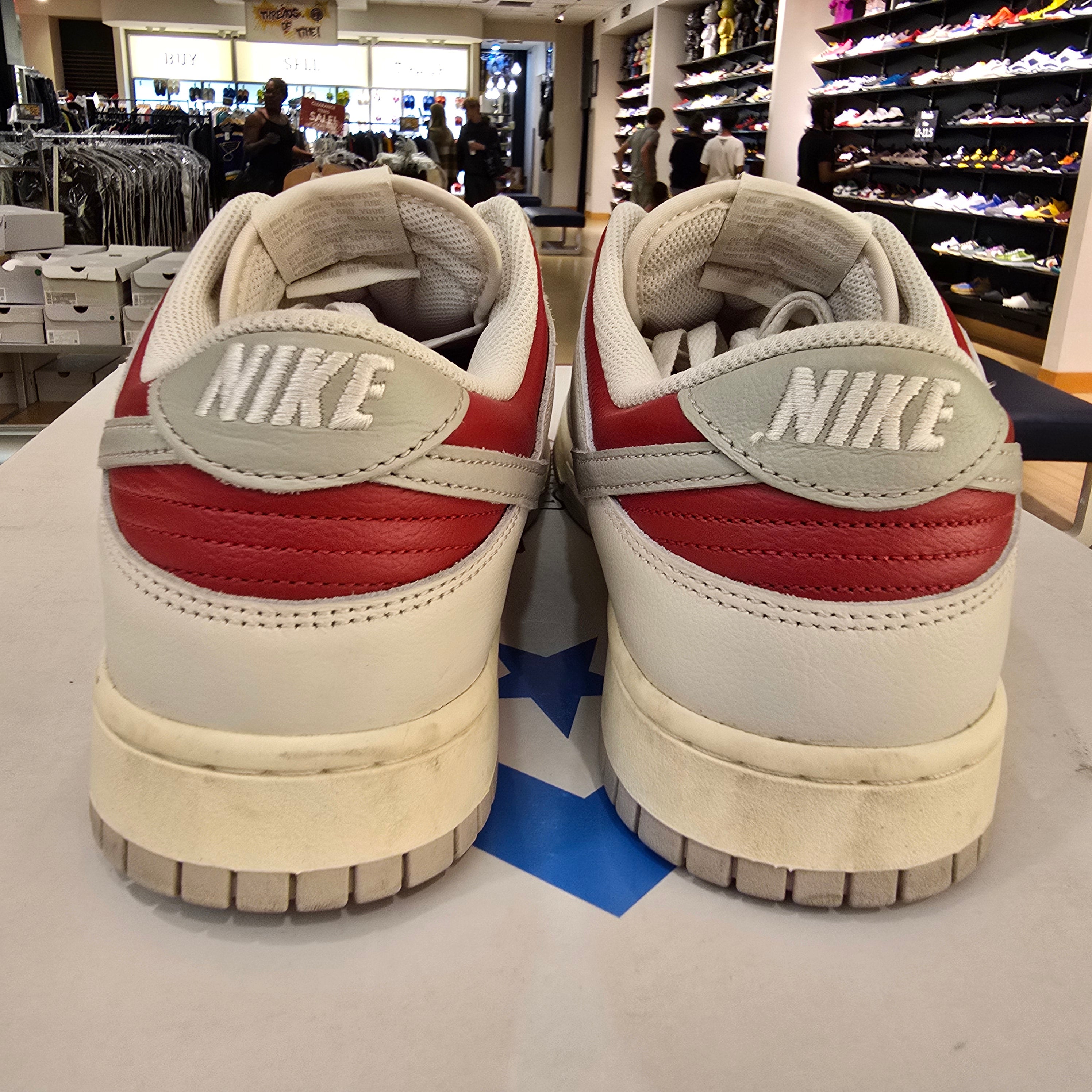 Nike Dunk Low Light Iron Ore Gym Red SZ 12 USED NO BOX