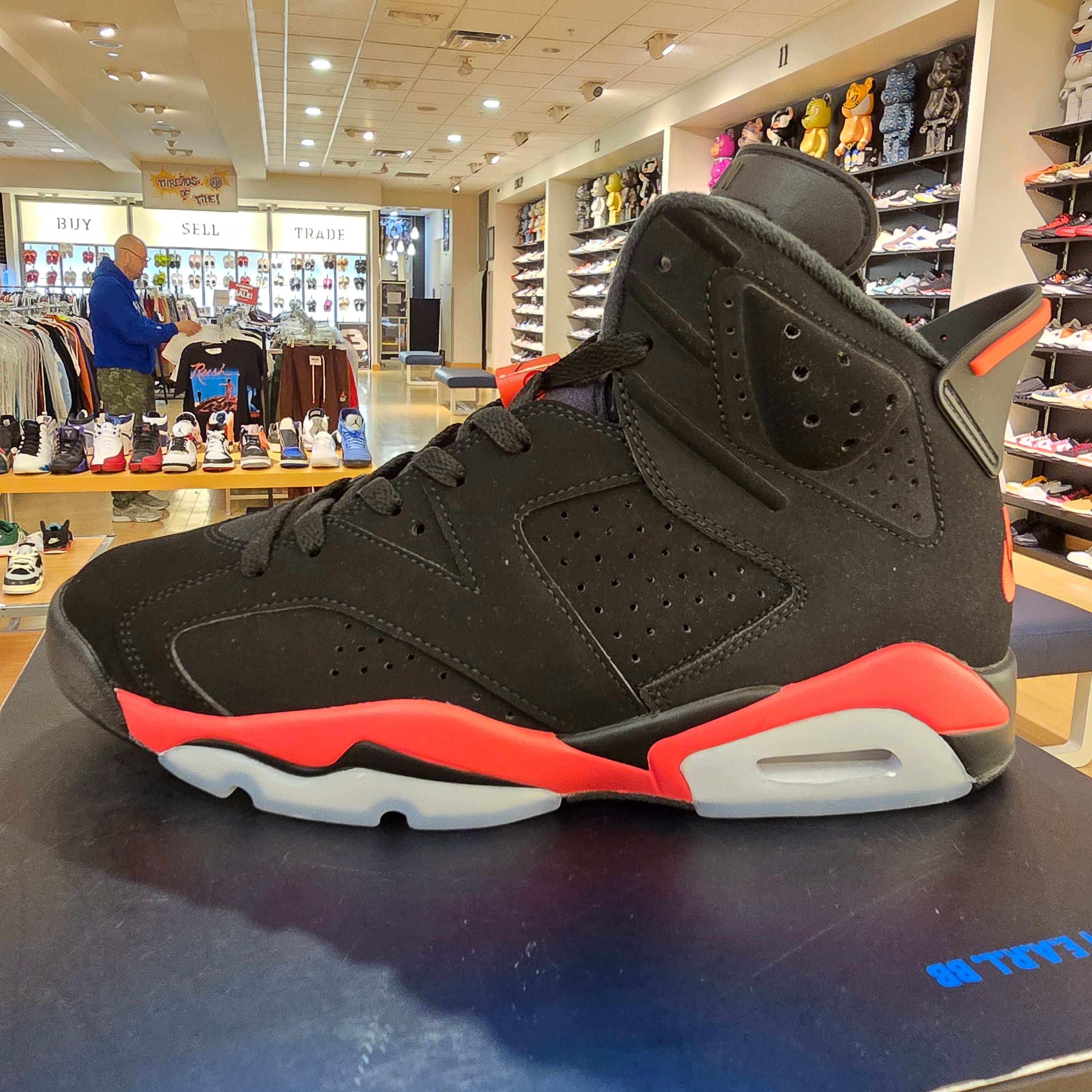 Jordan 6 Retro Infrared Salesman SZ 9 USED MISSING LID