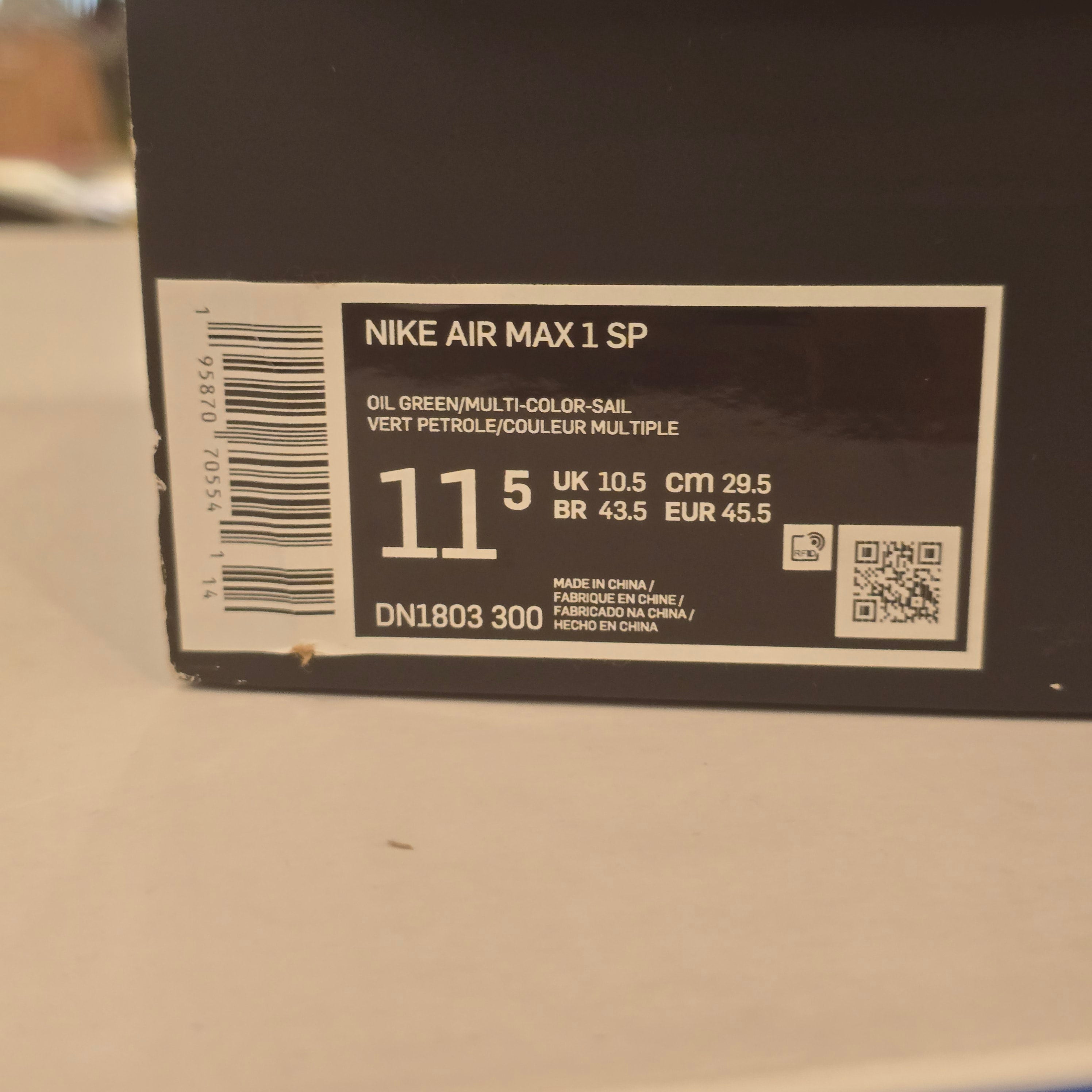 Nike Air Max 1 SP Concepts Mellow SZ 11.5