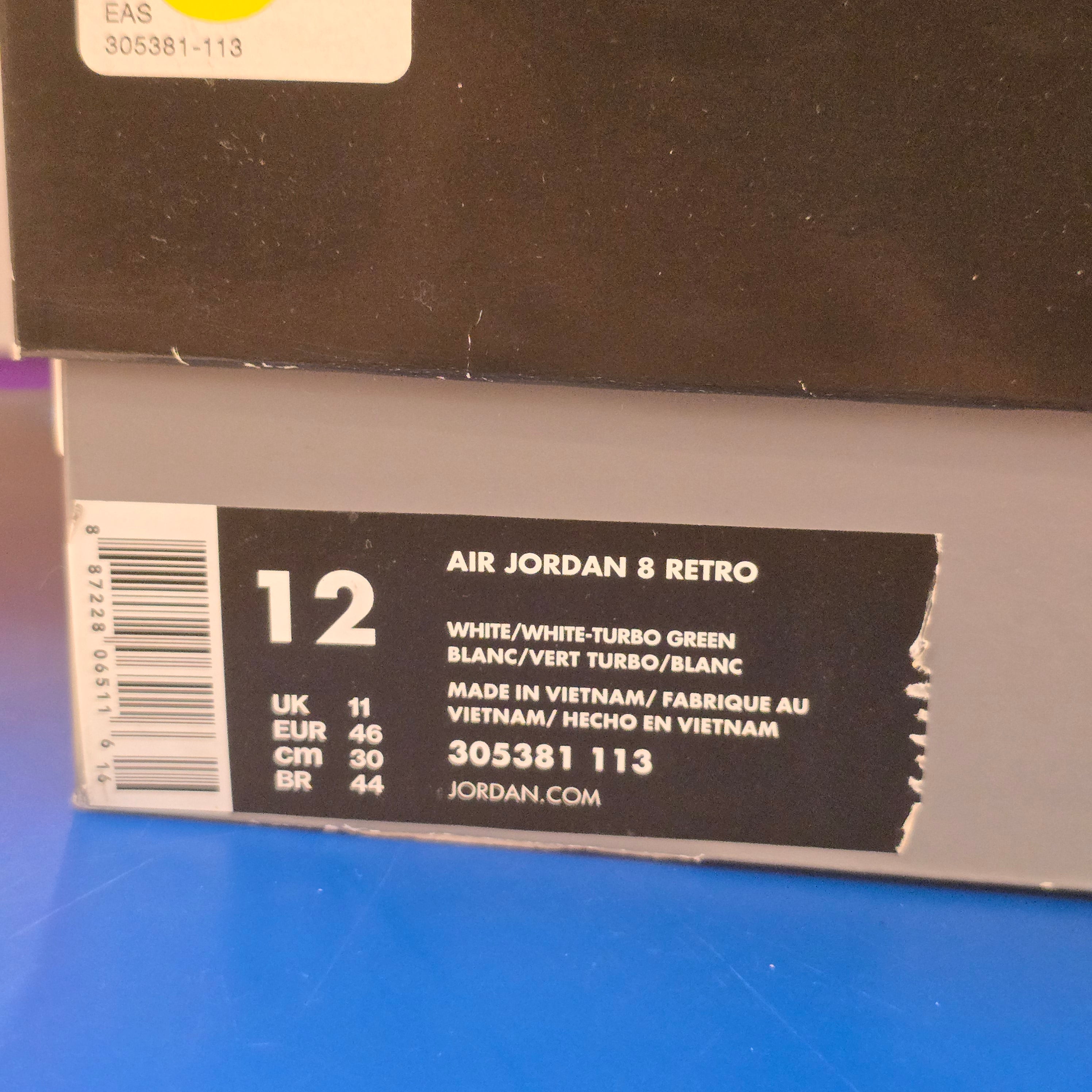 Jordan 8 Retro South beach SZ 12 USED