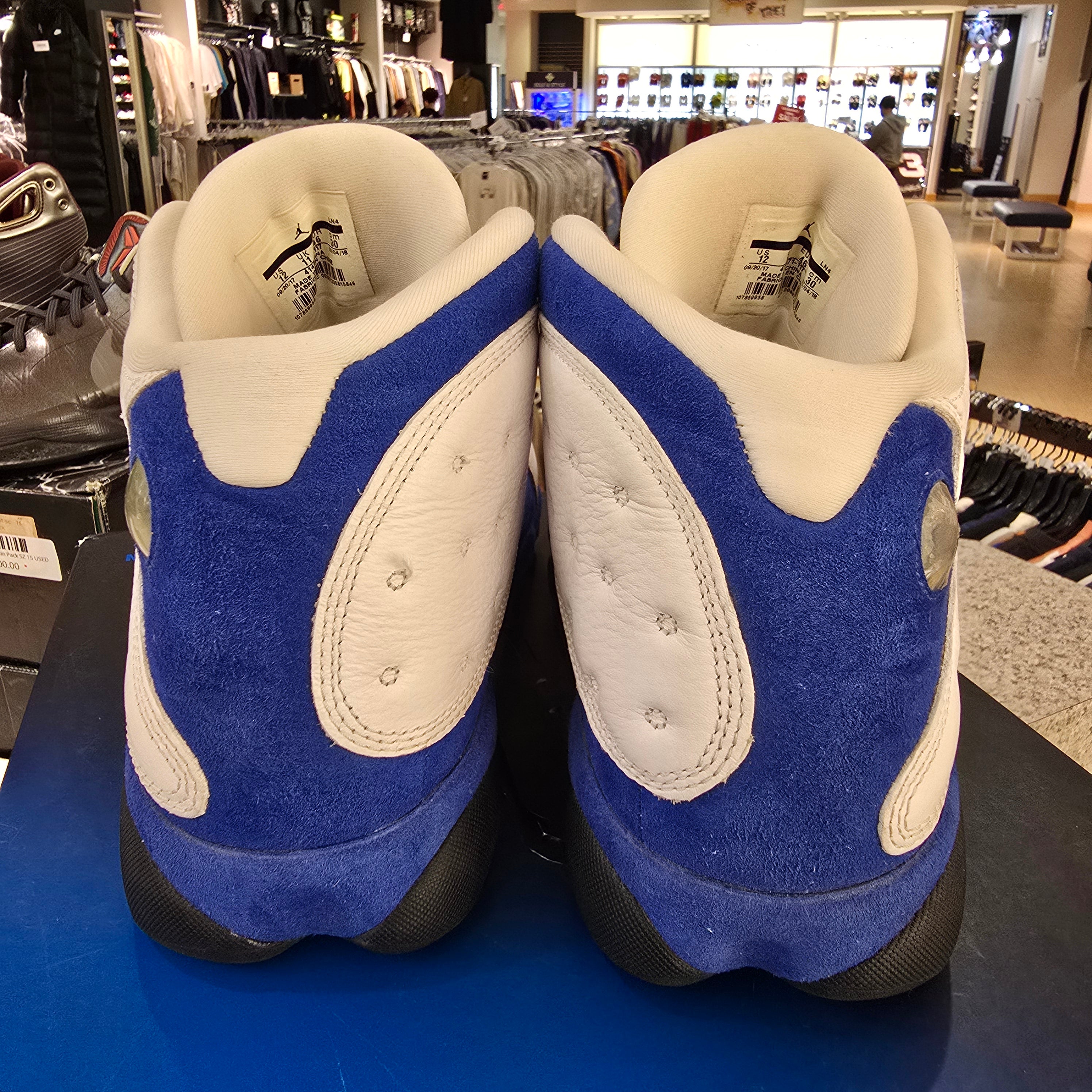 Jordan 13 Retro White Hyper Royal Black SZ 12 USED