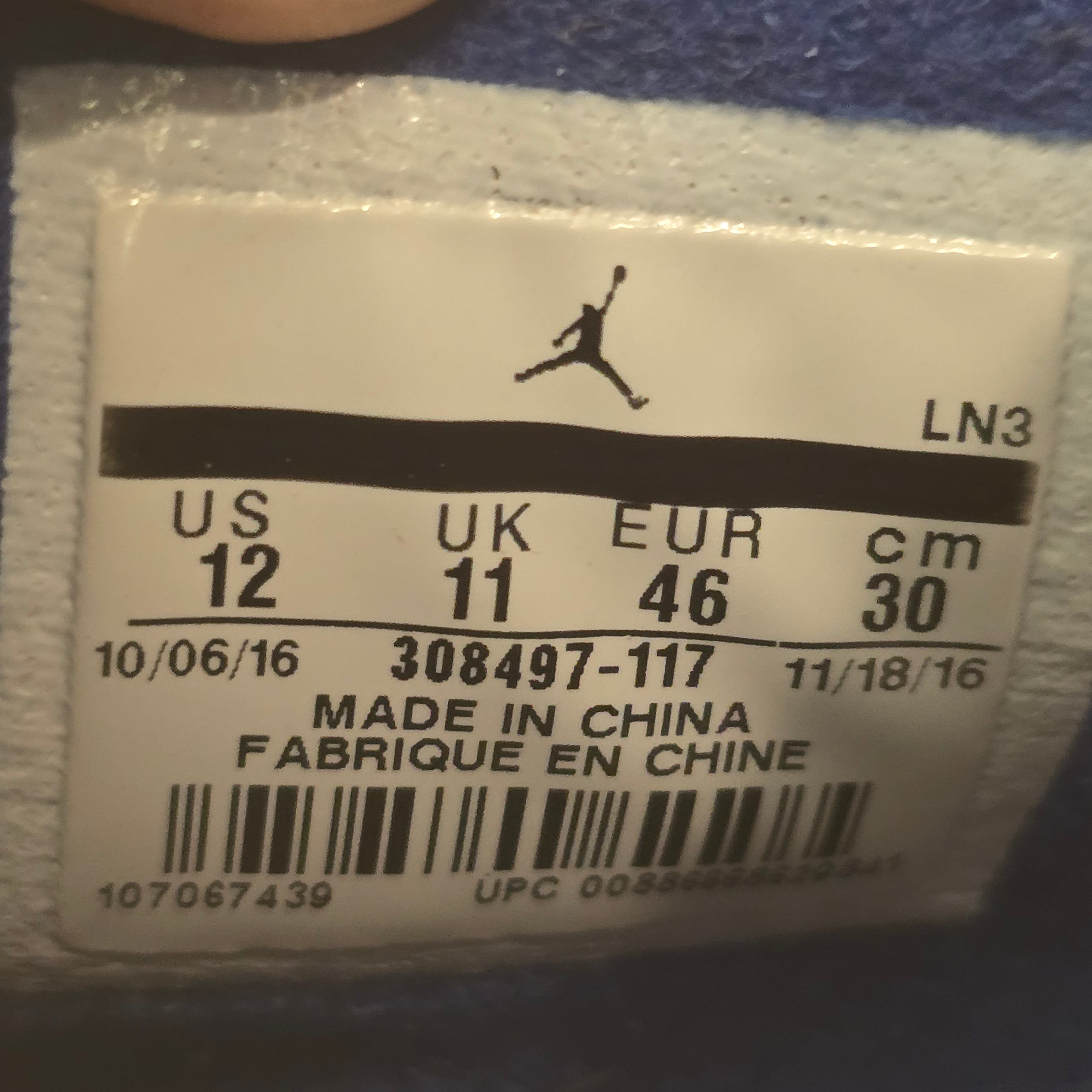 Jordan 4 Retro Motorsports (2017) SZ 12 USED NO BOX