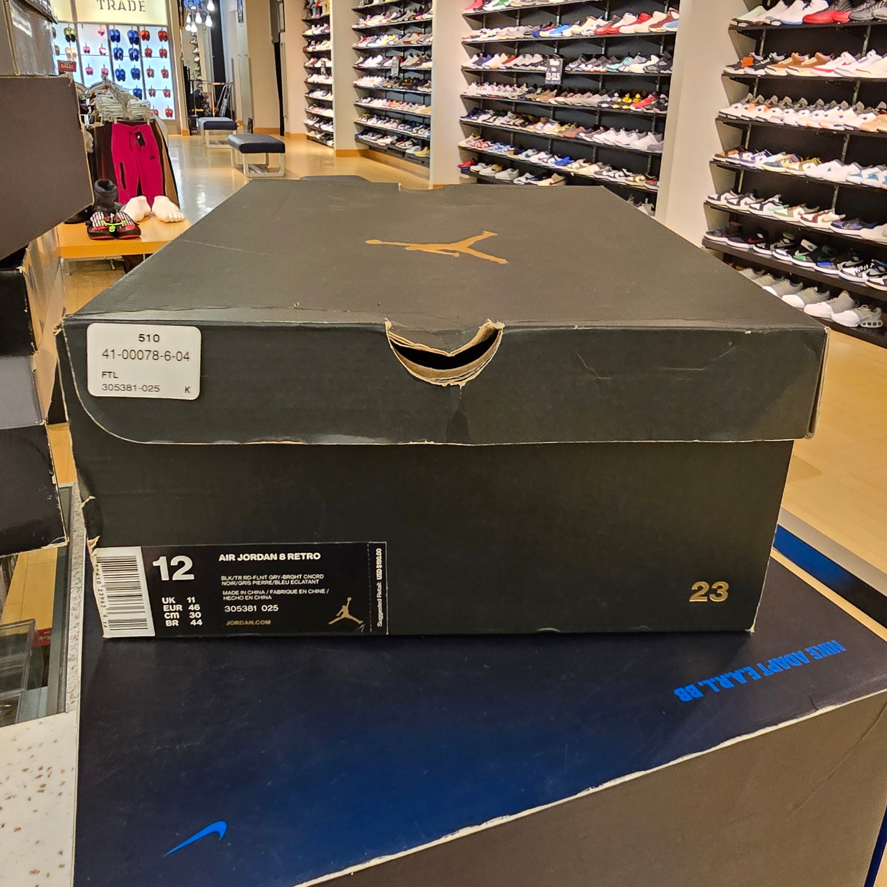 Jordan 8 Retro Aqua (2015) SZ 12 USED