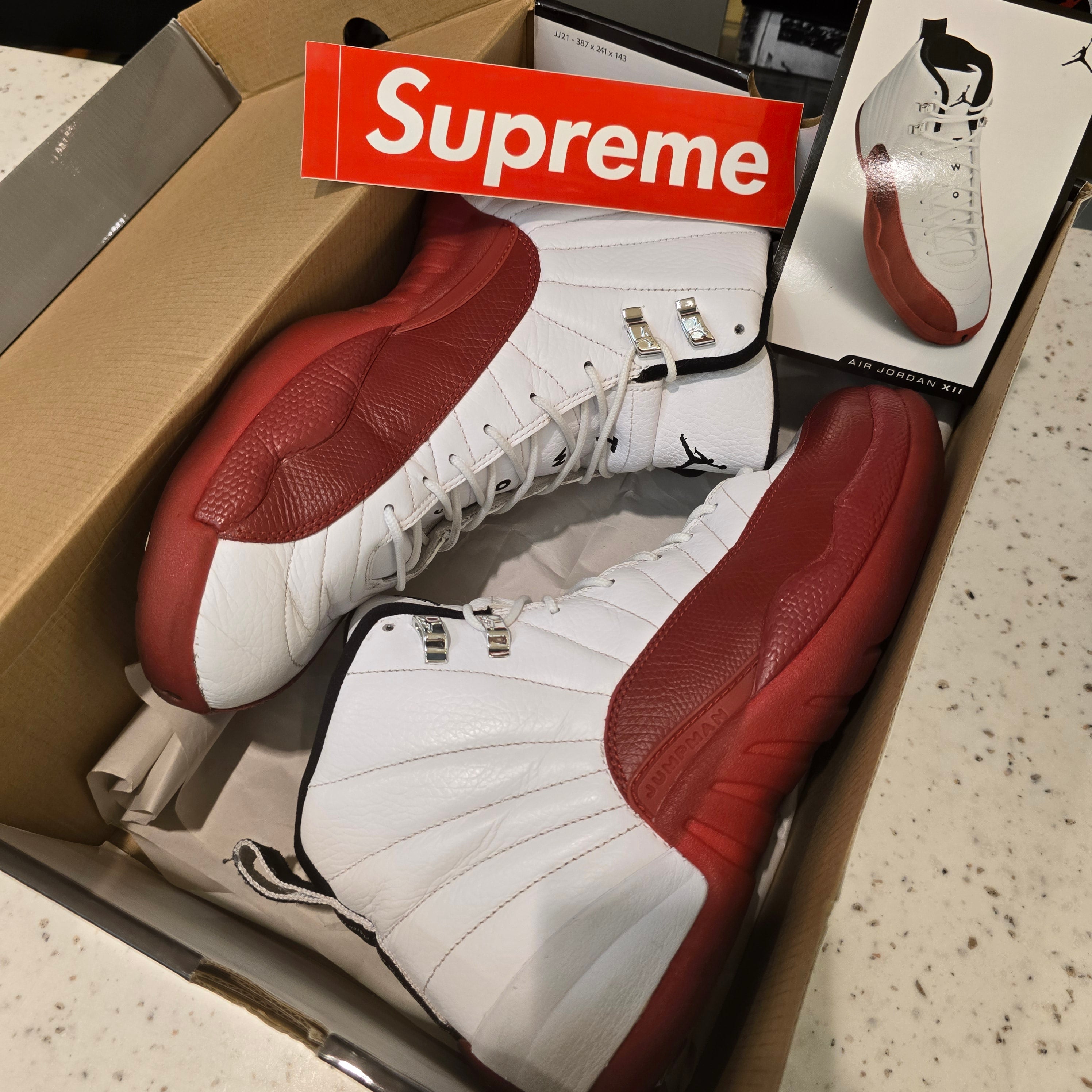 Jordan 12 Retro Cherry (2009) SZ 12 USED (SEPERATION NOT SAFE TO WEAR)
