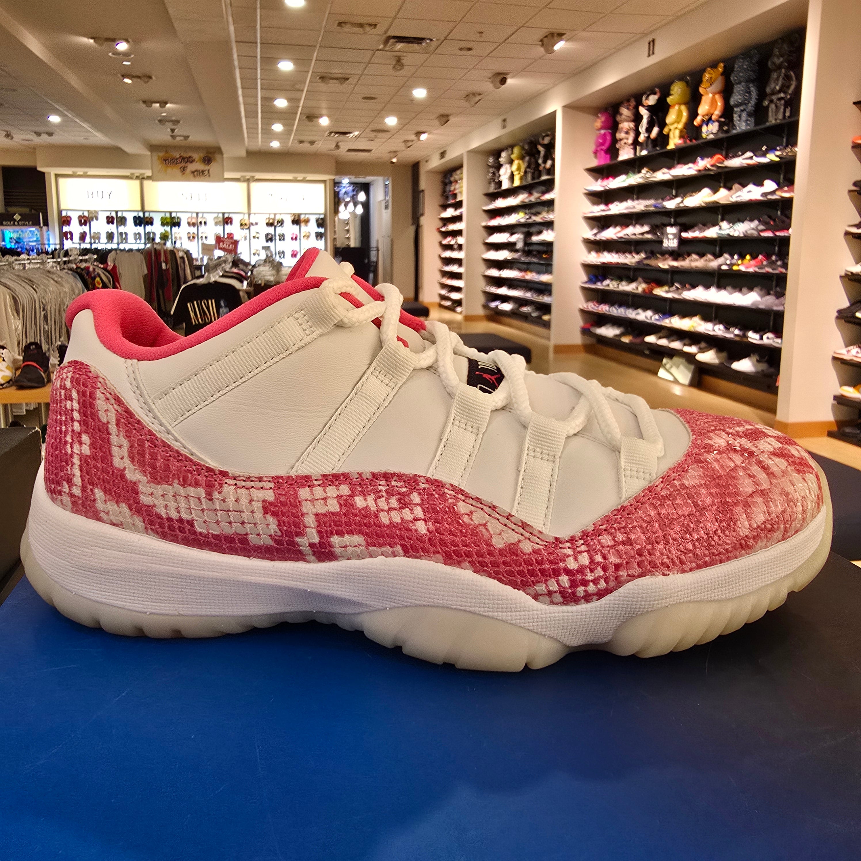 Jordan 11 Retro Low Pink Snakeskin (2019) (Women's) SZ 8.5/7M USED