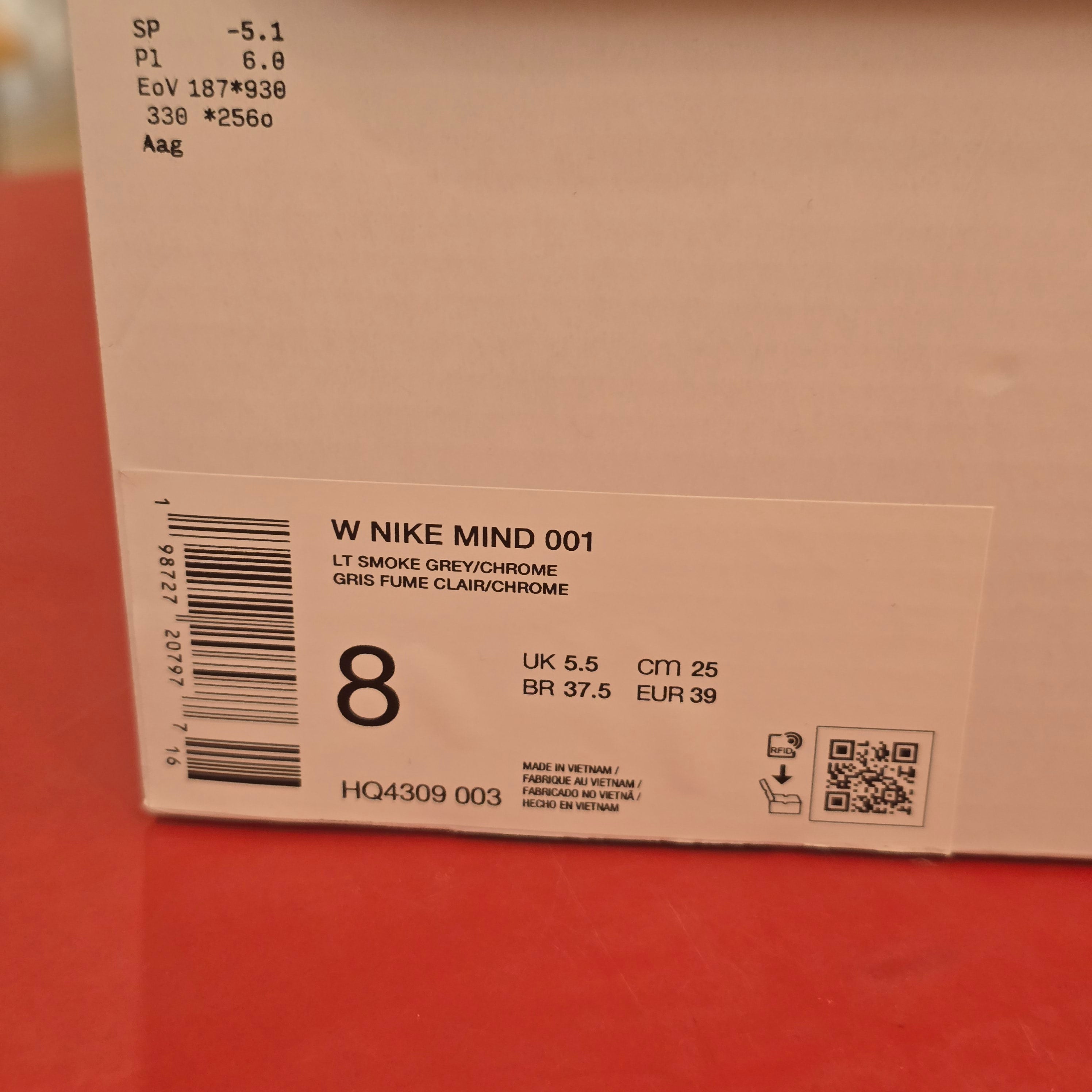 Nike Mind 001 Slide Light Smoke Grey (Women's) SZ 8/6.5M B-GRADE