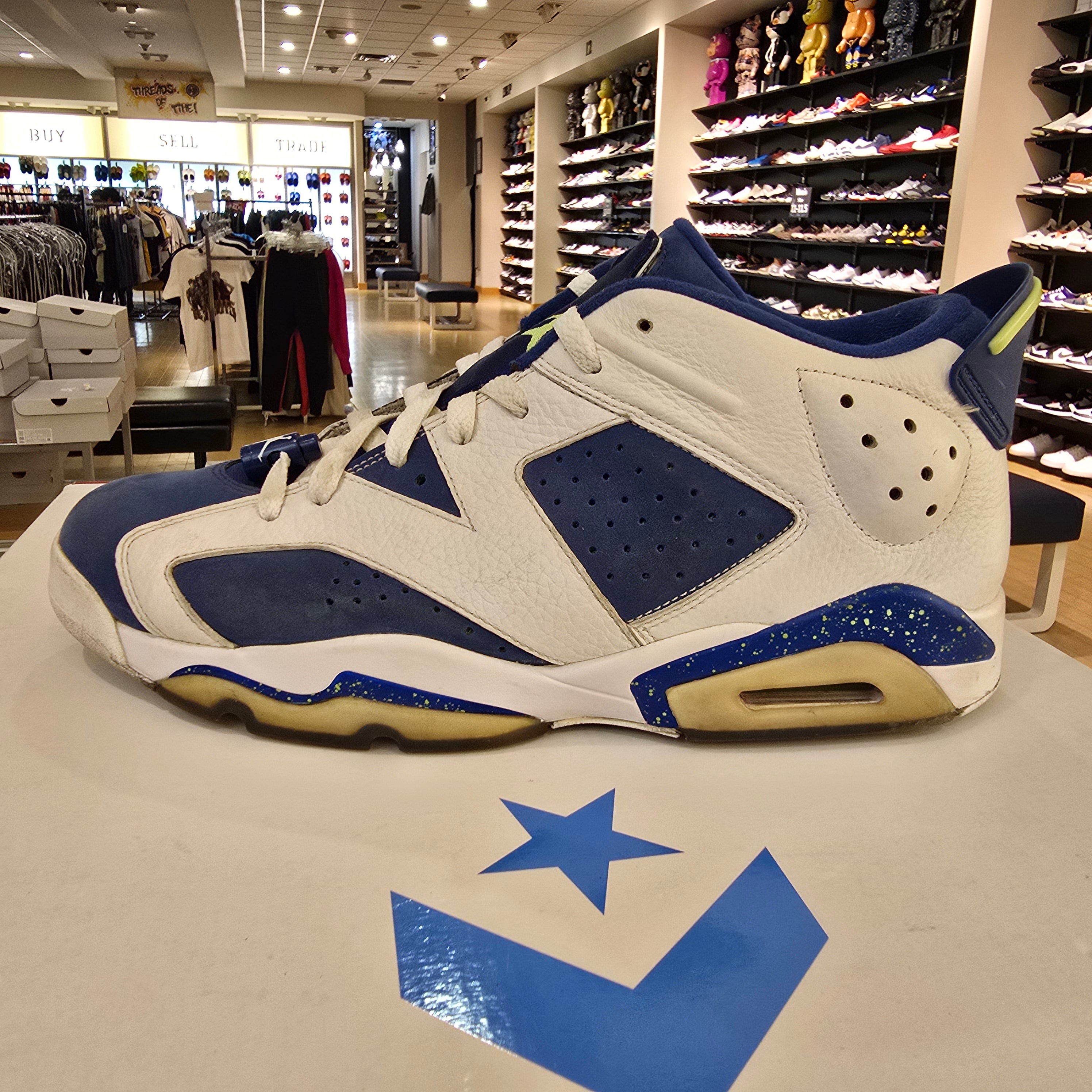 Jordan 6 Retro Low Ghost Green SZ 12 USED NO BOX