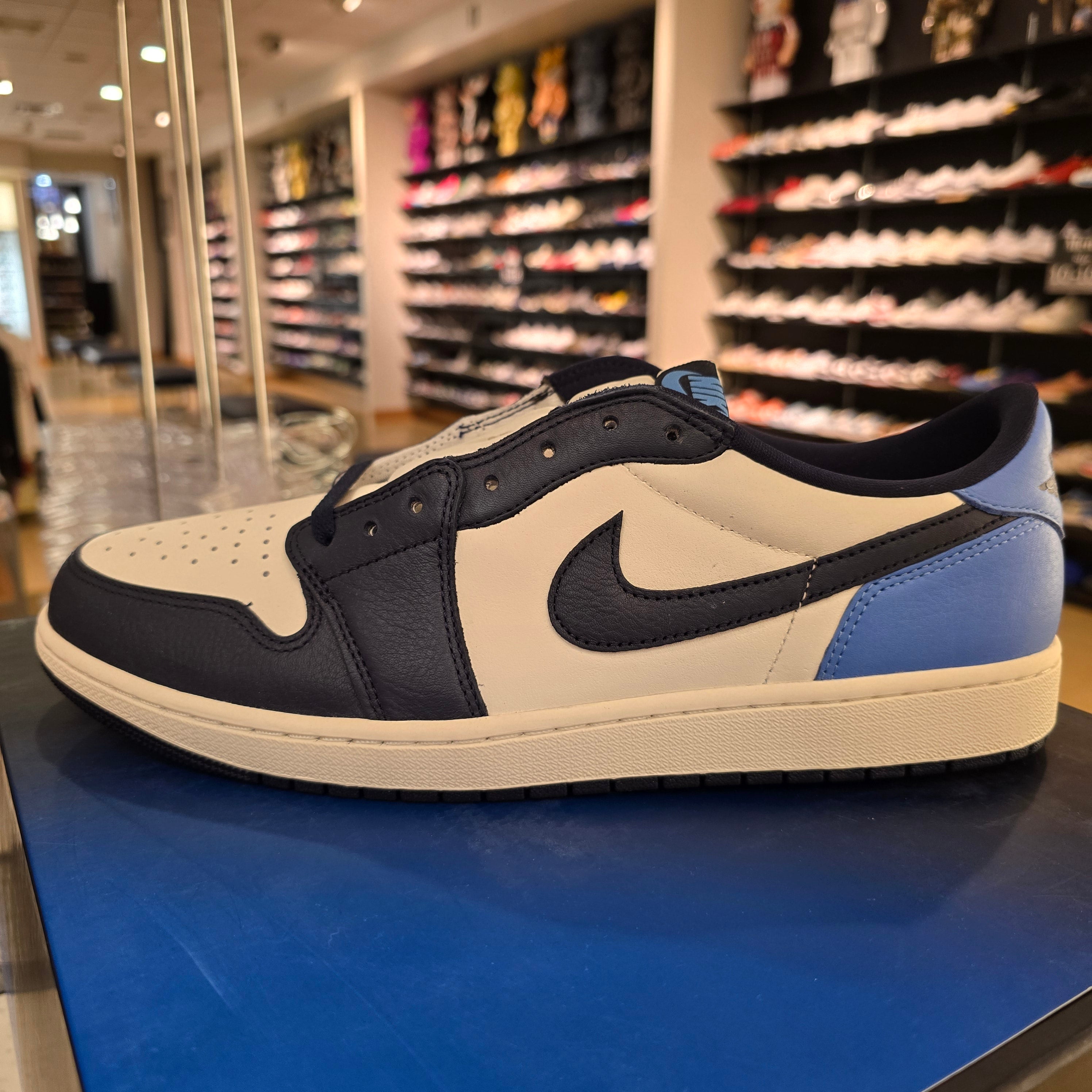 Jordan 1 Low OG Obsidian UNC SZ 14 REP BOX MISSING LID