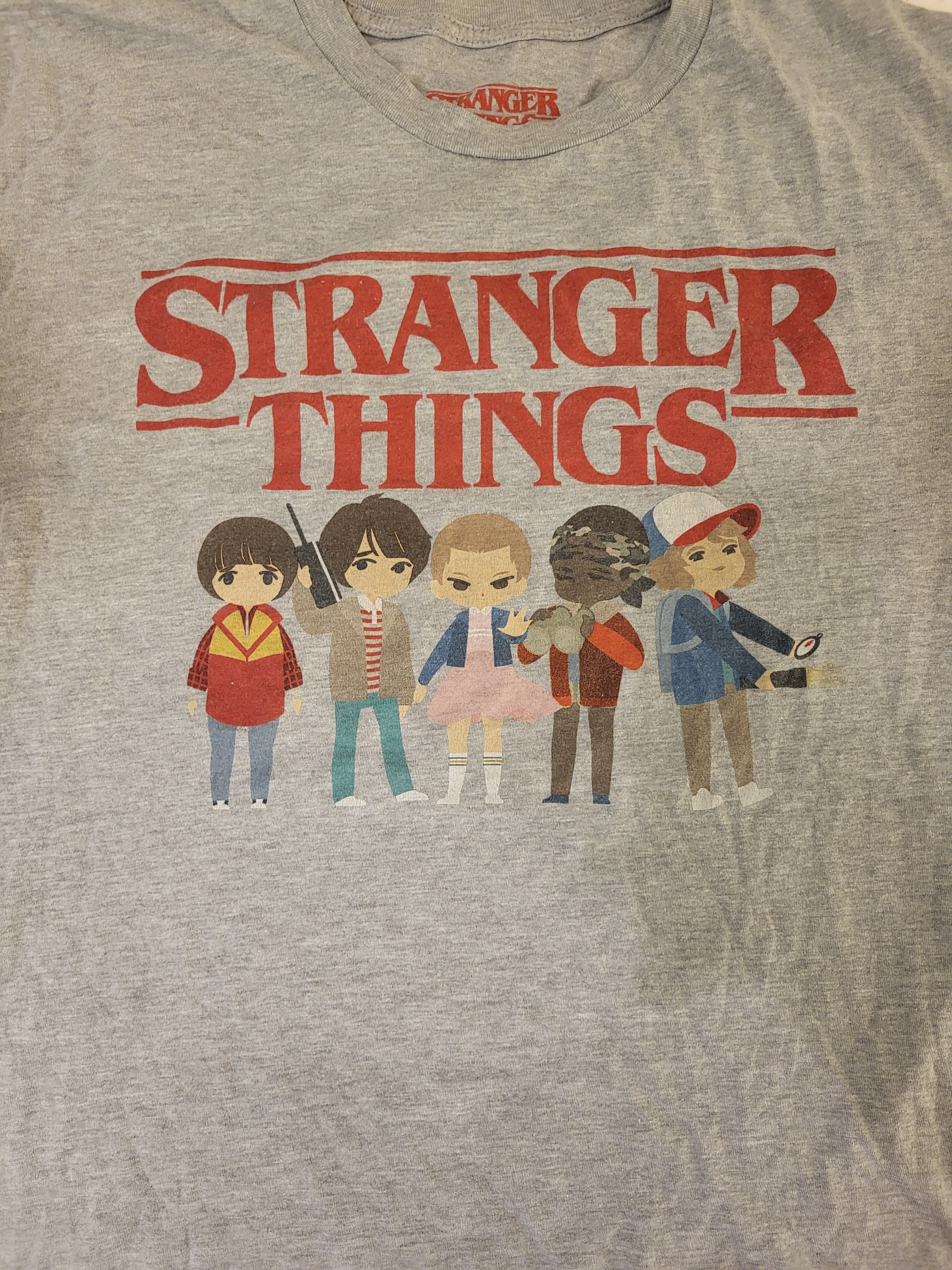 Stranger Things Grey Tee Sz Large