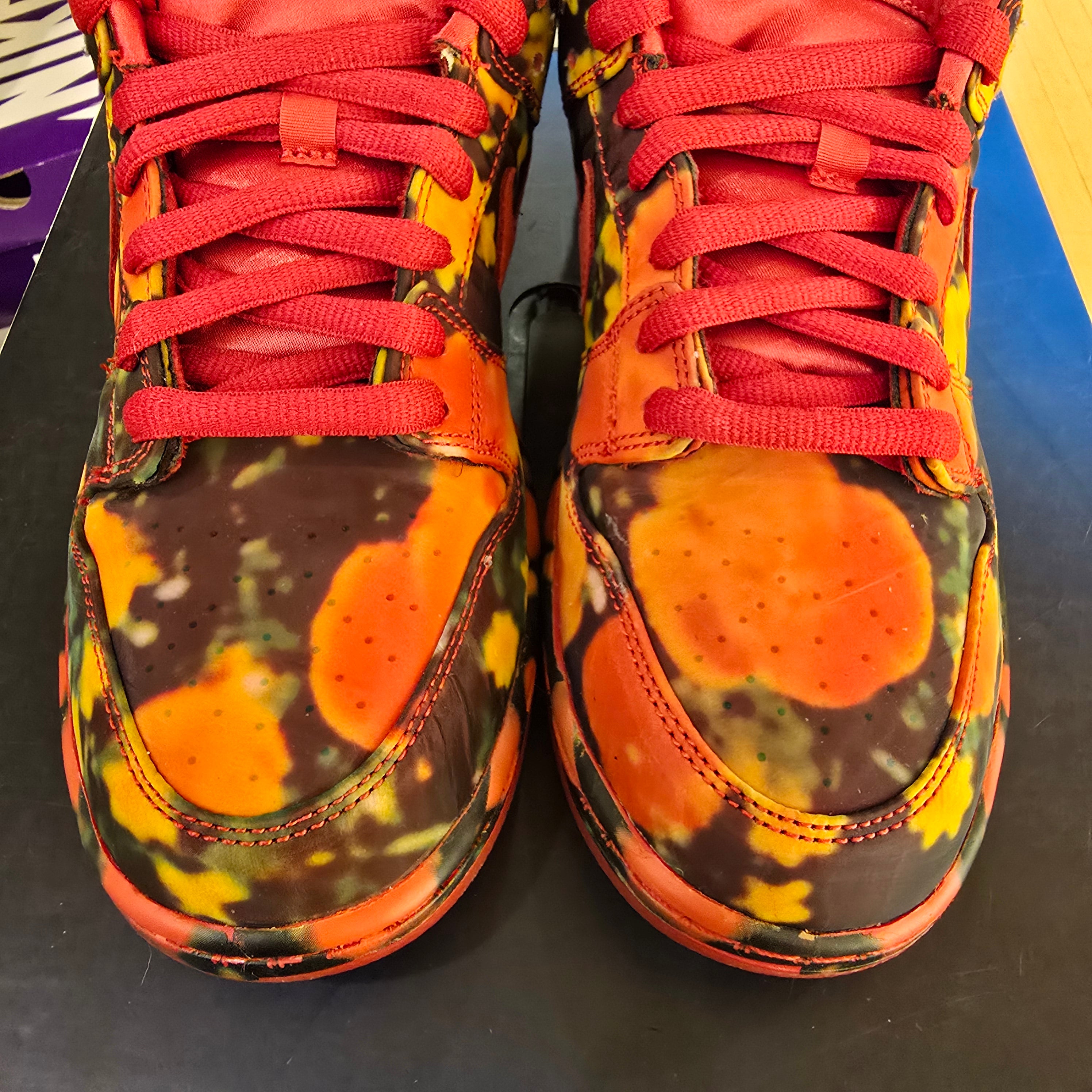 Nike SB Dunk Low Wizard Of Oz Poppy Field SZ 9 USED