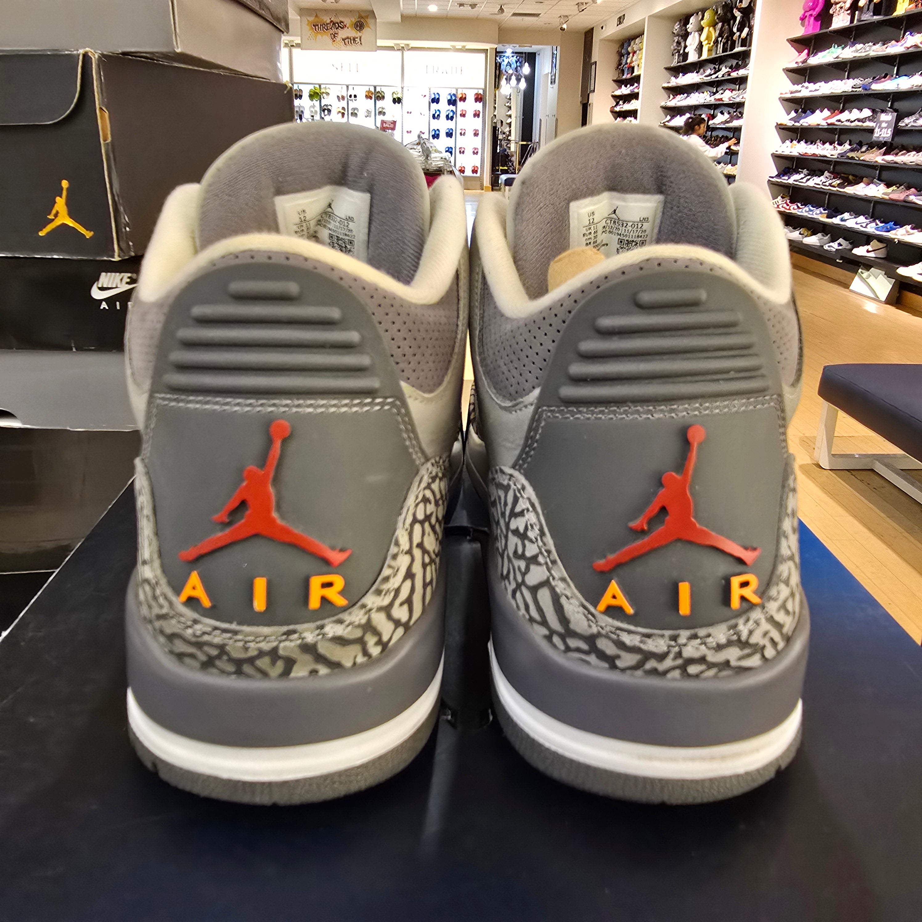 Jordan 3 Retro Cool Grey (2021) SZ 12 USED