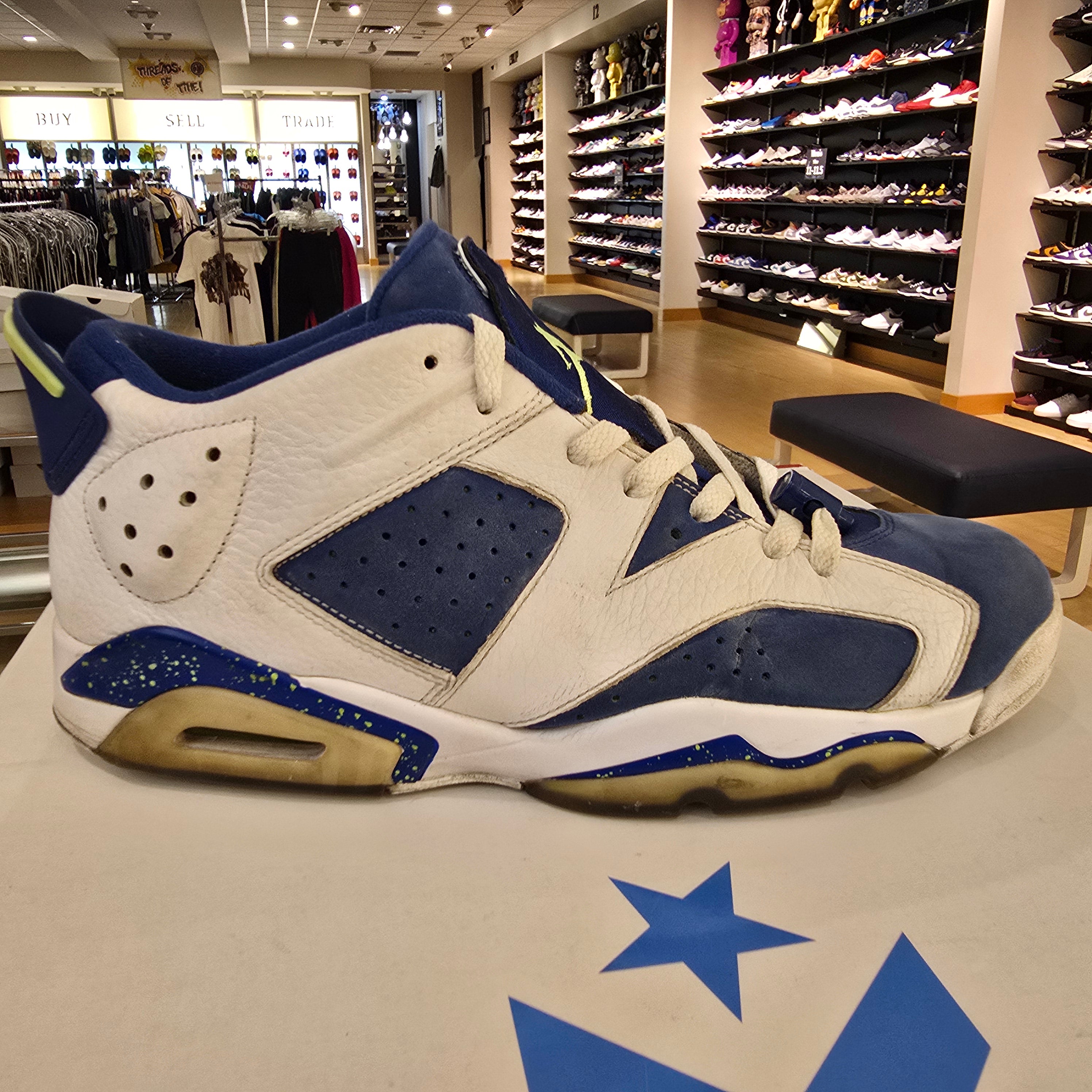 Jordan 6 Retro Low Ghost Green SZ 12 USED NO BOX