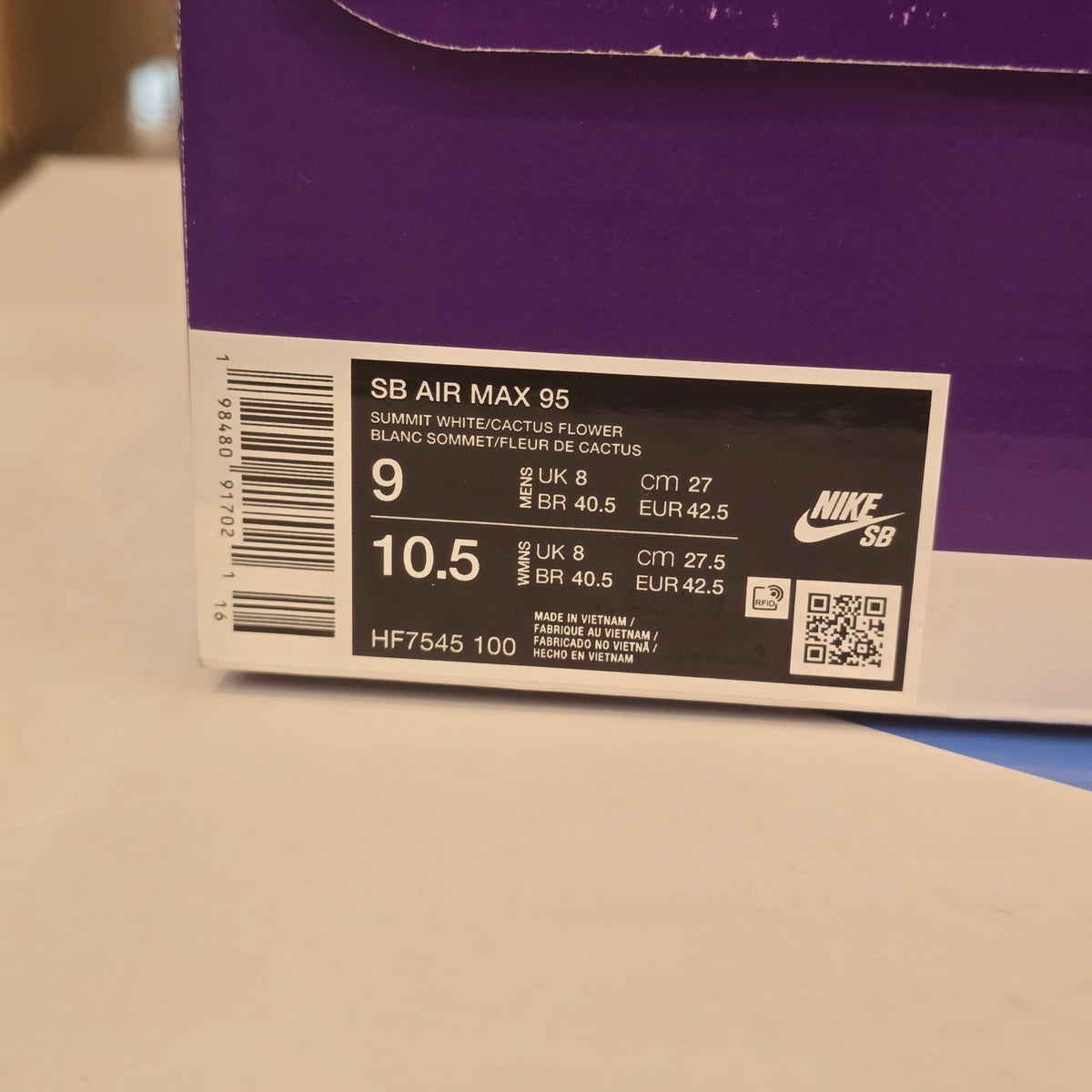 Nike Air Max 95 SB Cactus Flower SZ 9