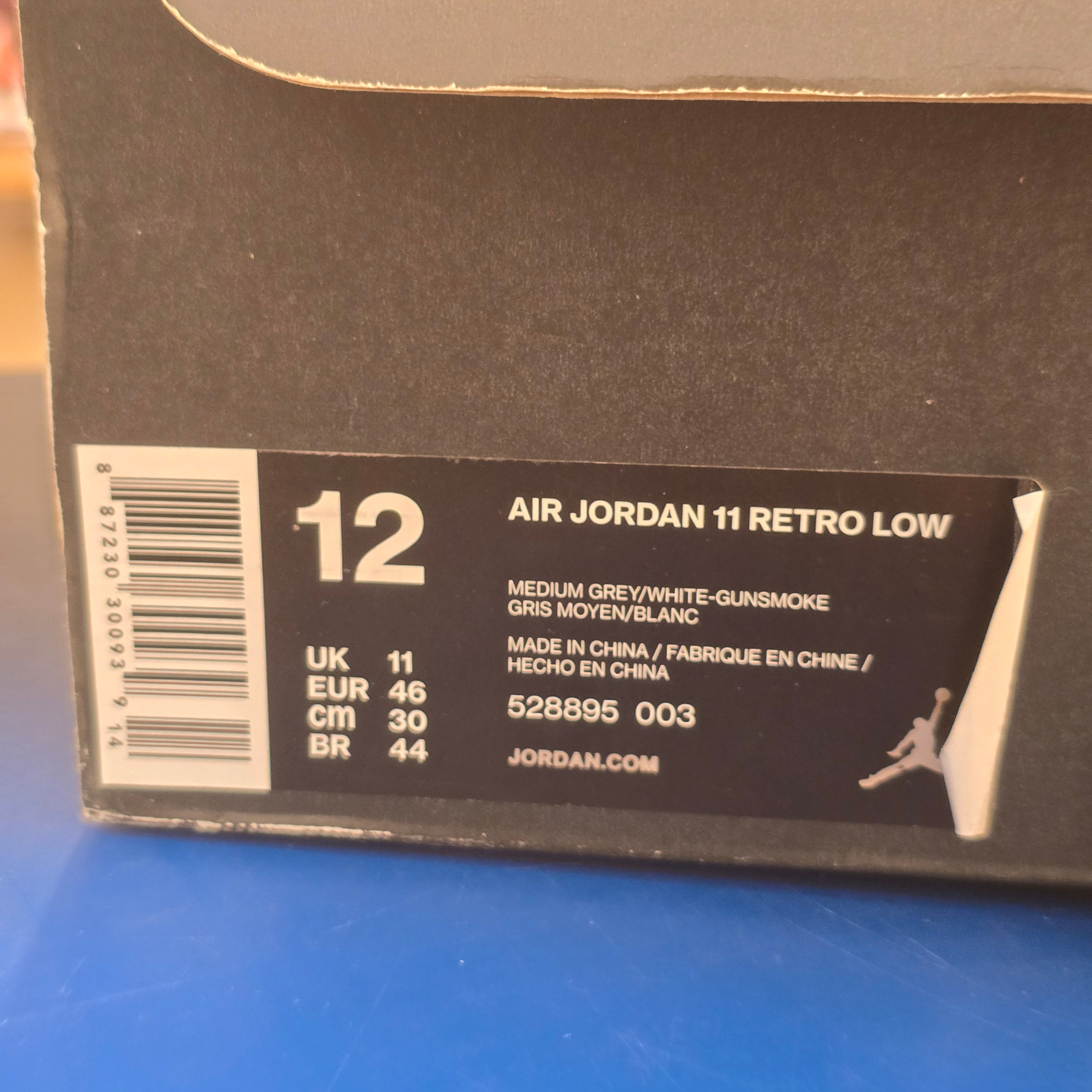 Jordan 11 Retro Low Cool Grey SZ 12 USED