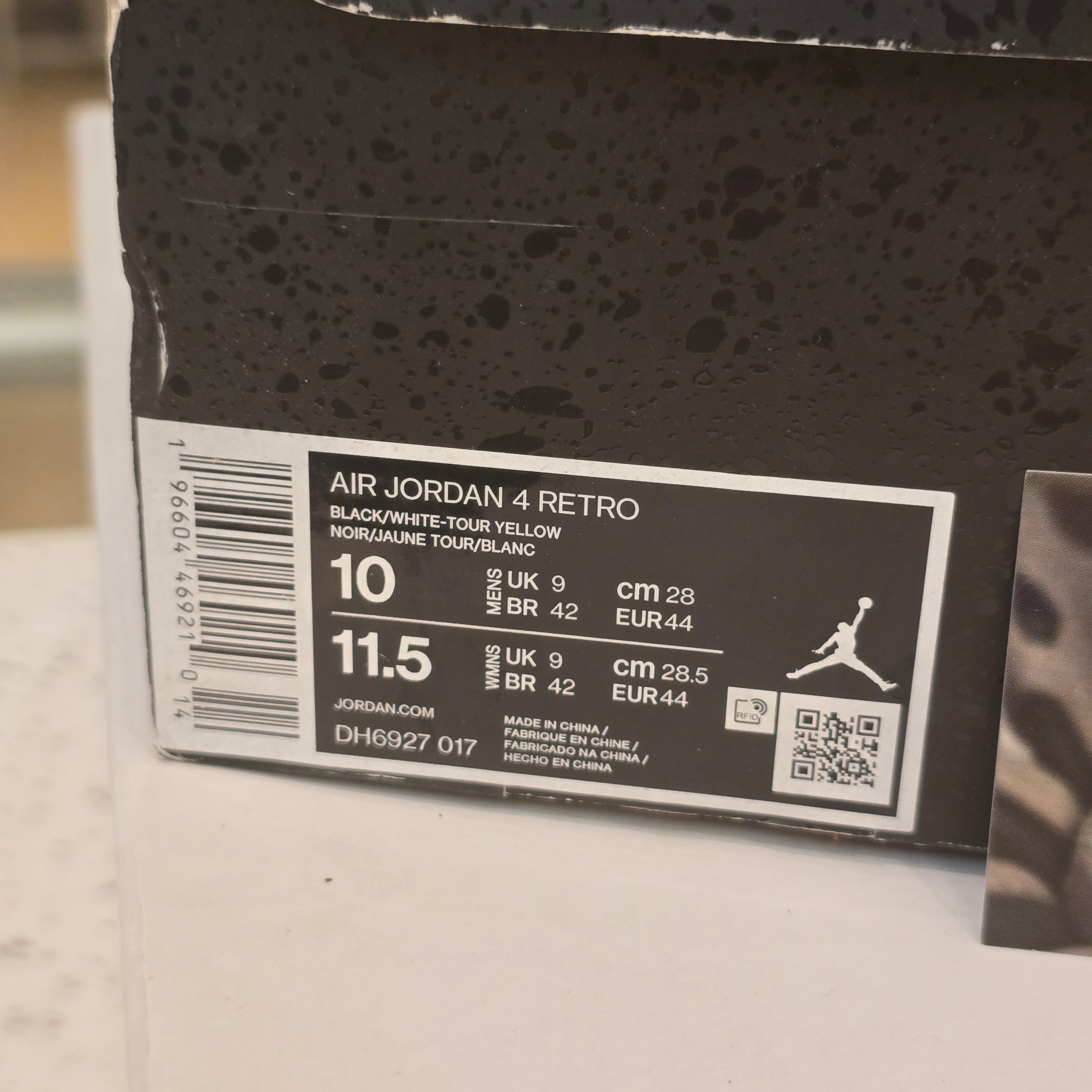 Jordan 4 Retro Thunder (2023) SZ 10 USED