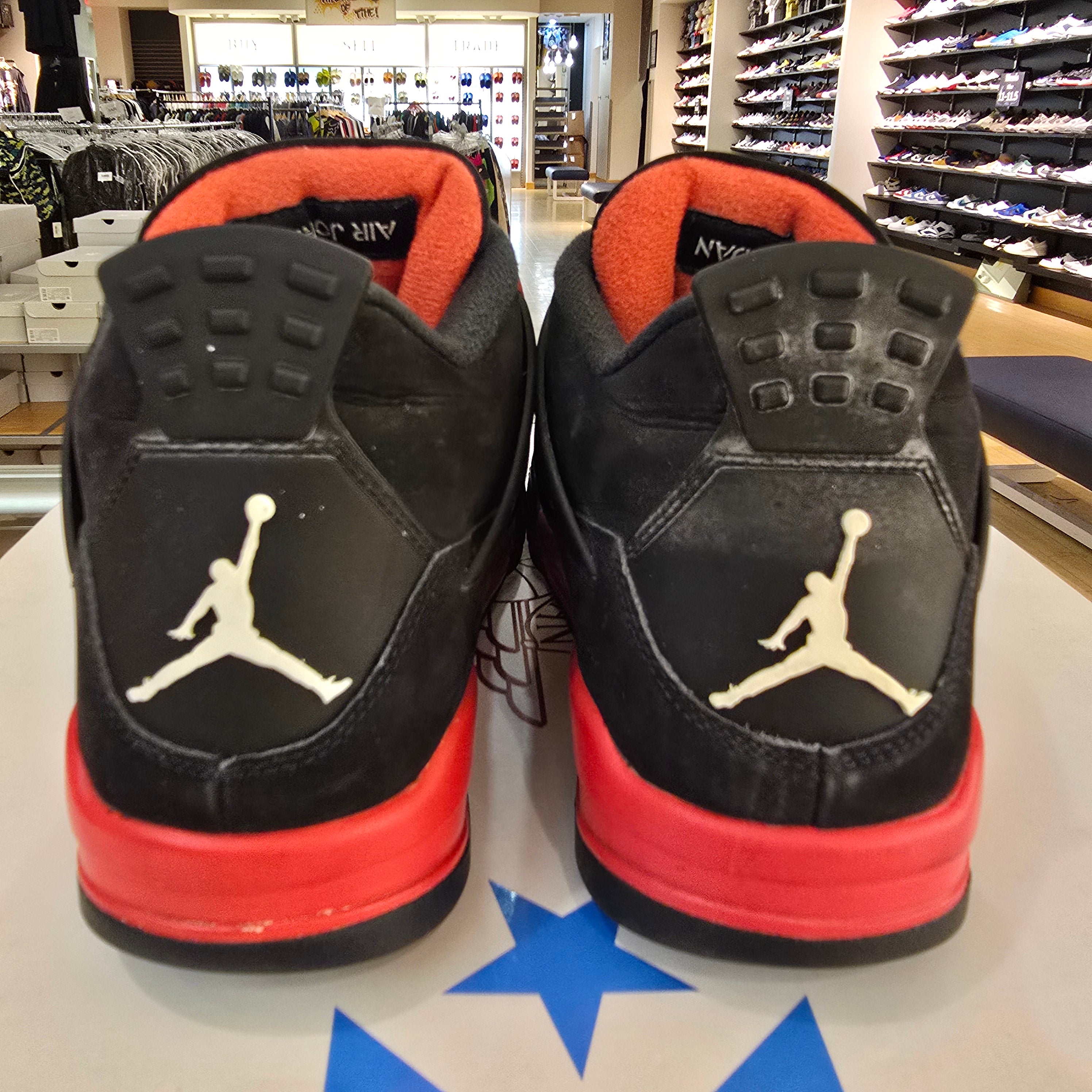 Jordan 4 Retro Red Thunder SZ 10.5 USED REP BOX