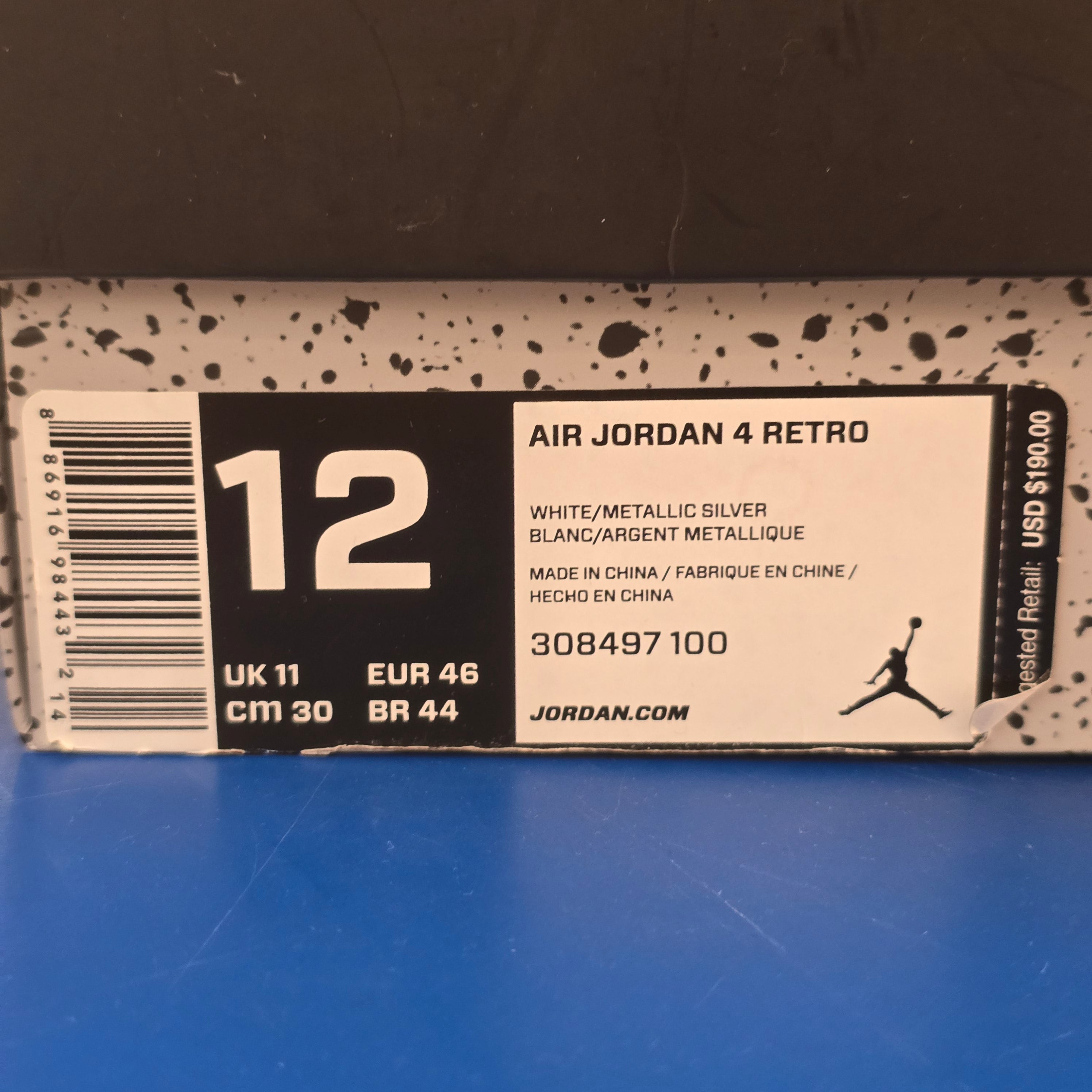 Jordan 4 Retro Pure Money (2017) SZ 12 USED