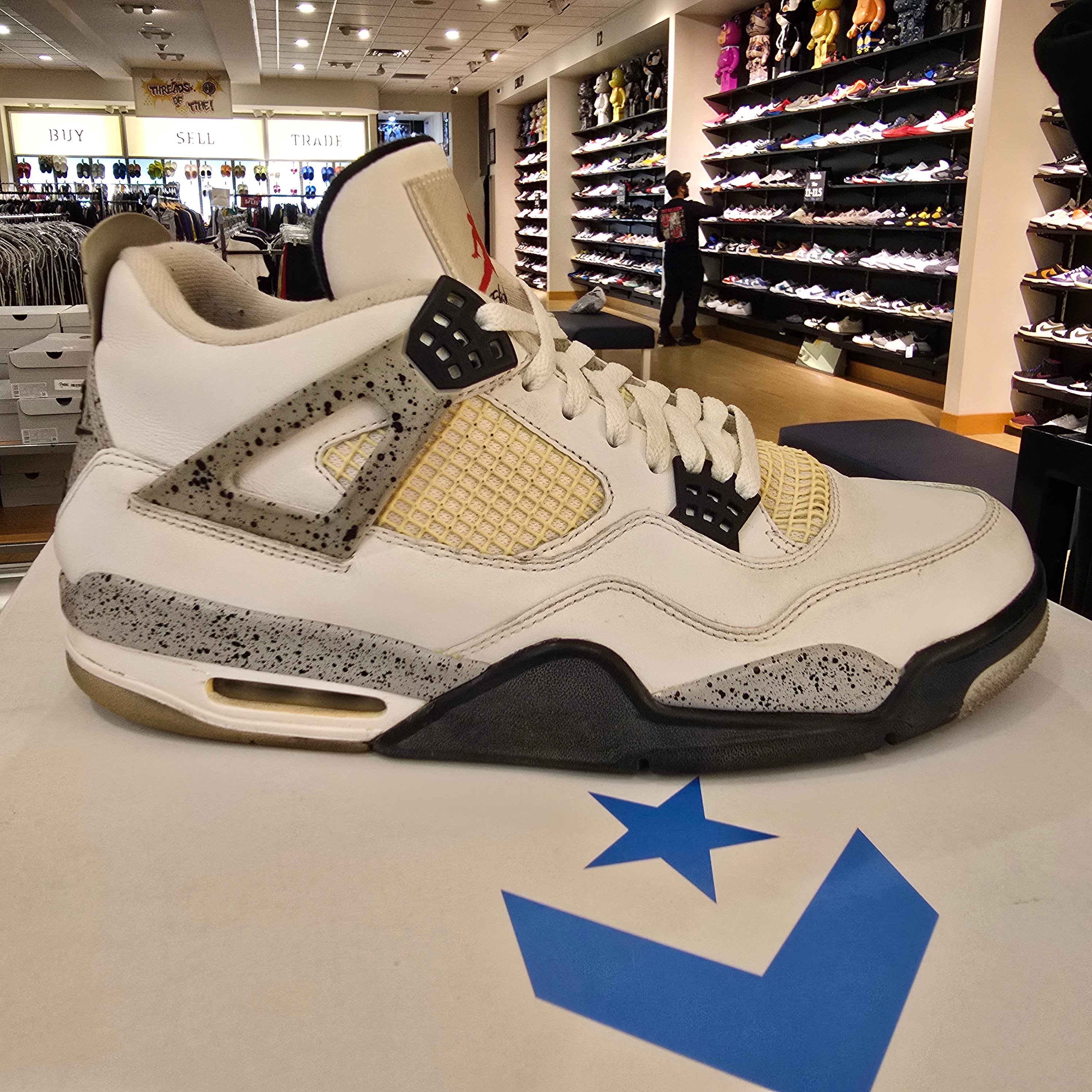Jordan 4 Retro White Cement (2016) SZ 12 USED NO BOX