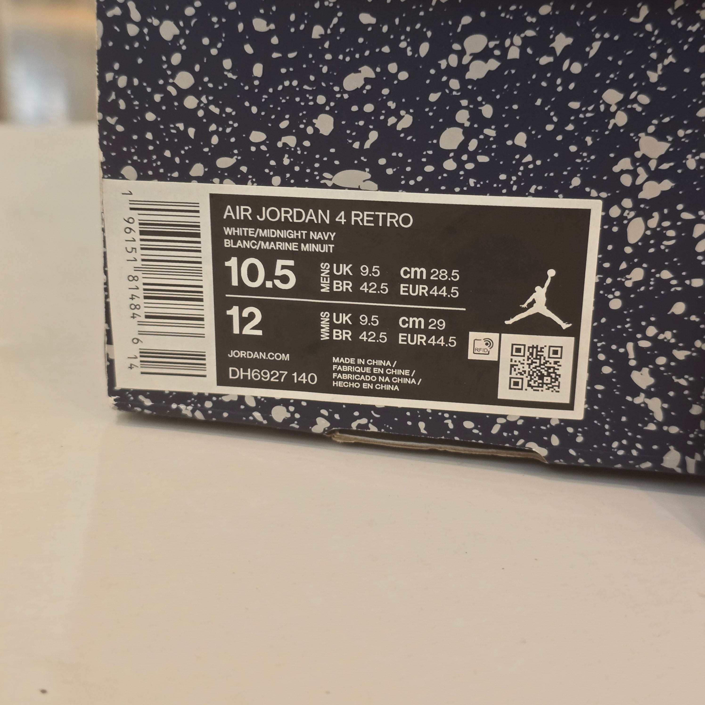 Jordan 4 Retro Midnight Navy SZ 10.5 USED