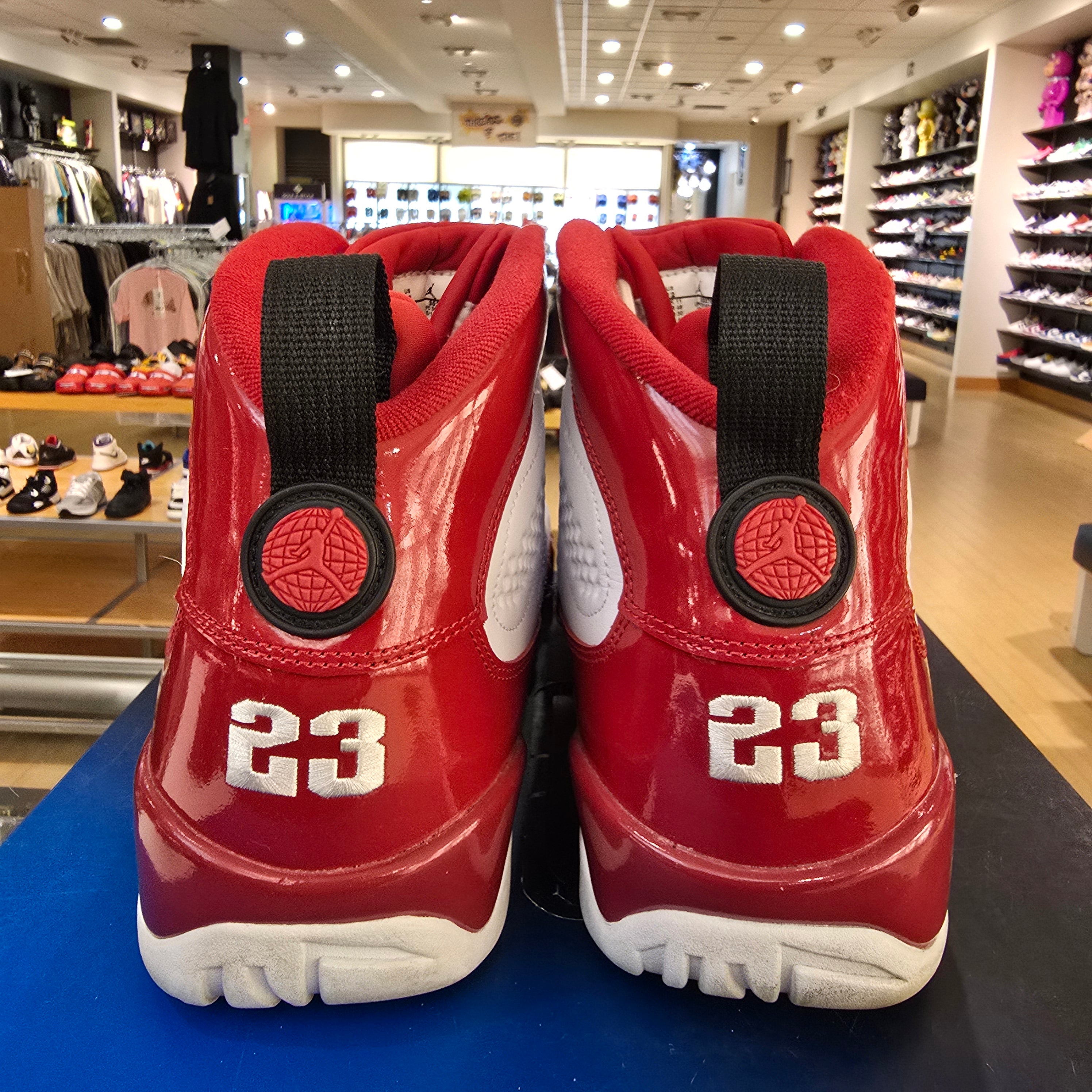 Jordan 9 Retro White Gym Red SZ 12 USED