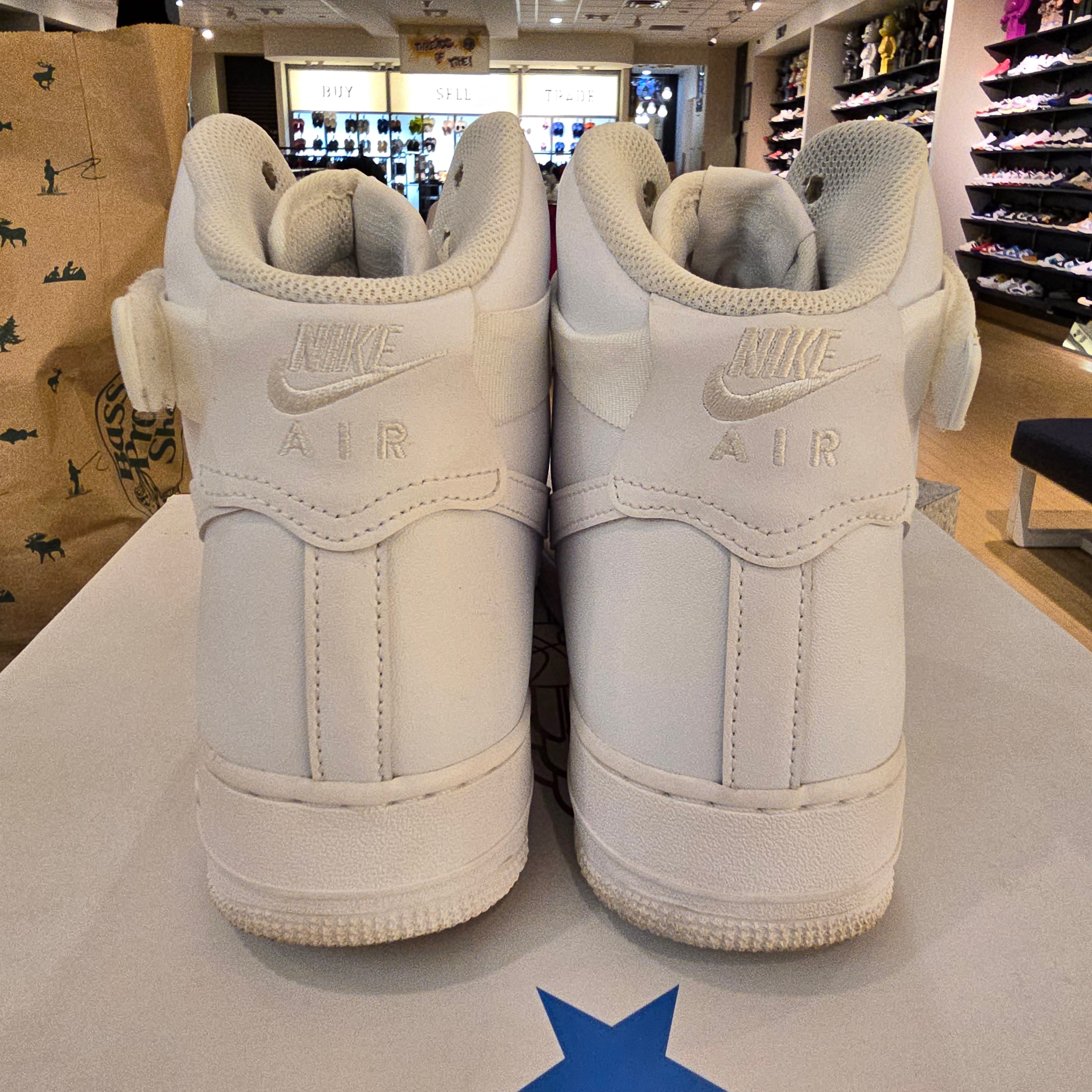 Nike Air Force 1 High 07 Triple White SZ 12 USED