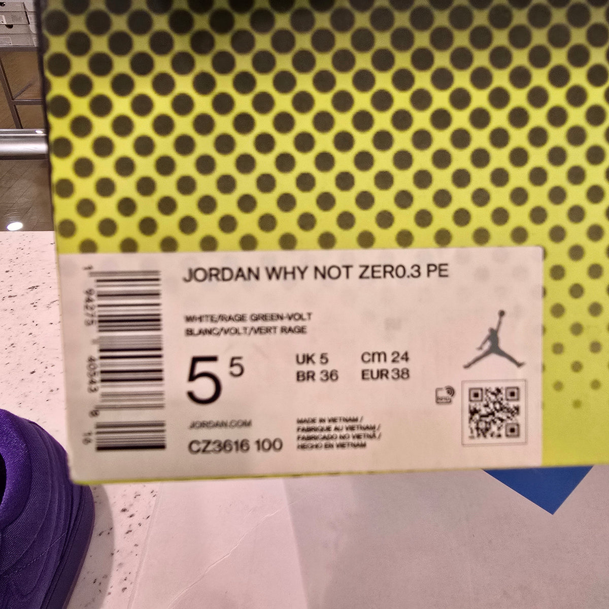 Jordan Why Not Zer0.3 Splash Zone SZ 5.5
